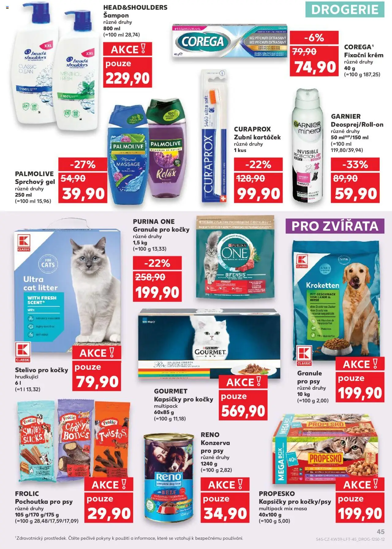 Kaufland leták od 24.09.2025 | Strana: 45 | Produkty: Zubní kartáček, Krém, Curaprox zubní kartáček, Šampon