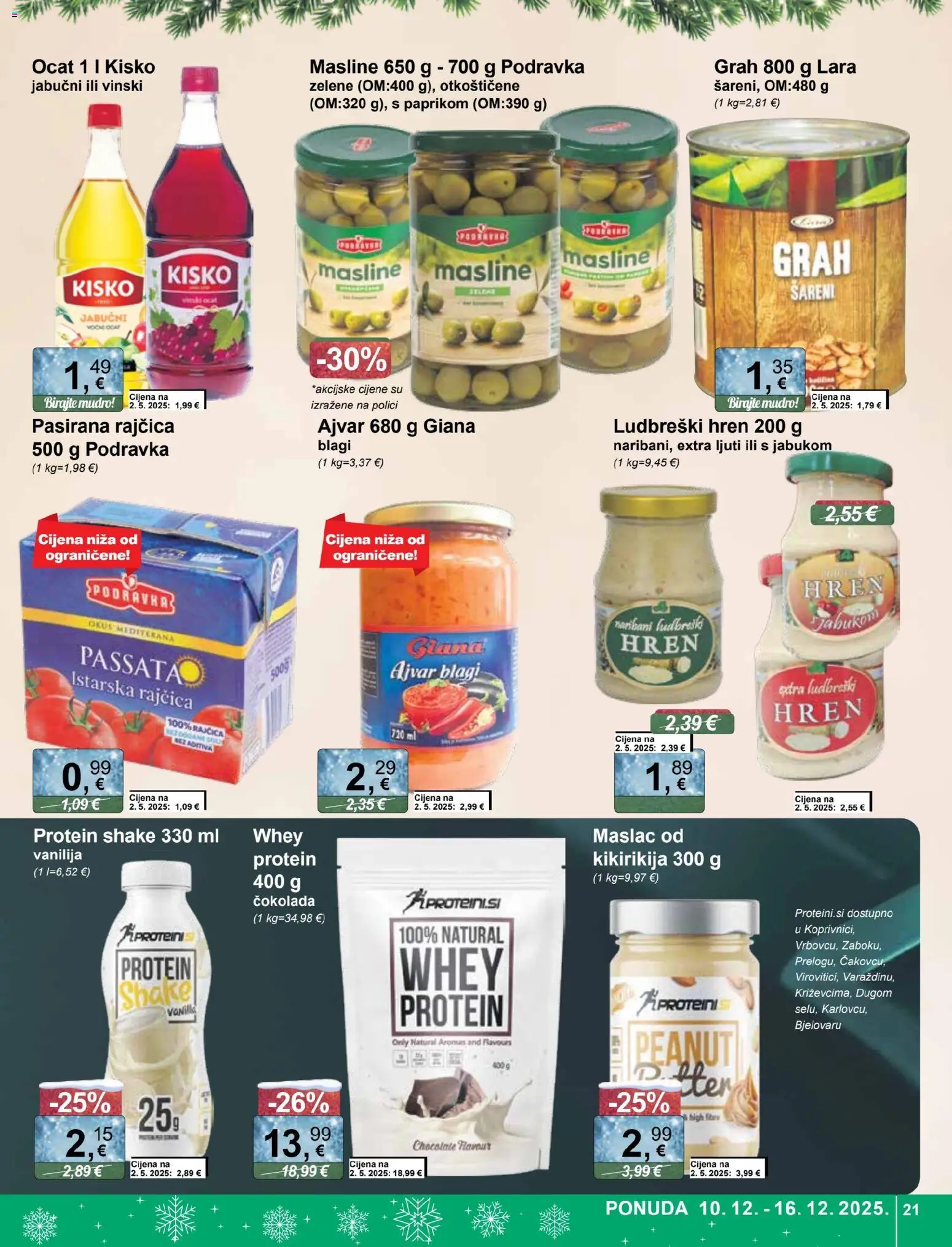 KTC katalog | vrijedi od 10.12.2025 | Stranica: 21 | Proizvodi: Grah, Podravka, Ajvar, Ocat