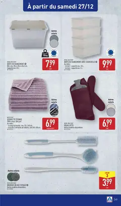 Aldi - Prévisualisation de Aldi - Catalogue de la semaine 52 valide à partir de 23.12.2025 | Page: 46 | Produits: Eponge, Douche, Boîte de rangement, Bouillotte