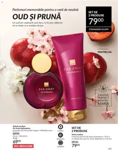 Apă de parfum, Far Away Splendoria, acord de oud alb, prună neagră, chihlimbar auriu, 50 ml – valabil de la 01.08.2025 | Pagină: 195