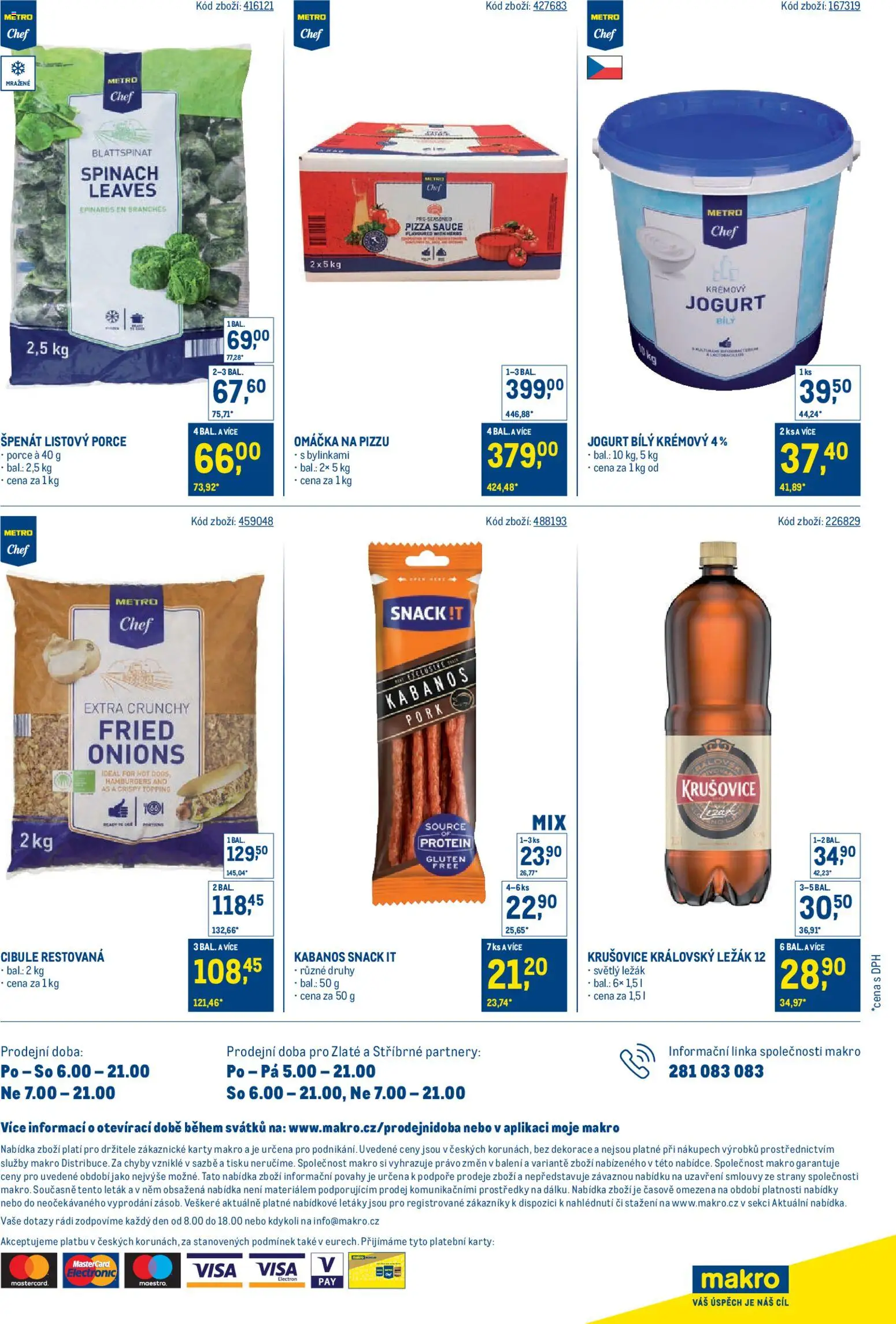 Makro leták - Stabilně výhodná cena od 28.01.2026 | Strana: 48 | Produkty: Pizza, Kabanos, Protein, Dekorace