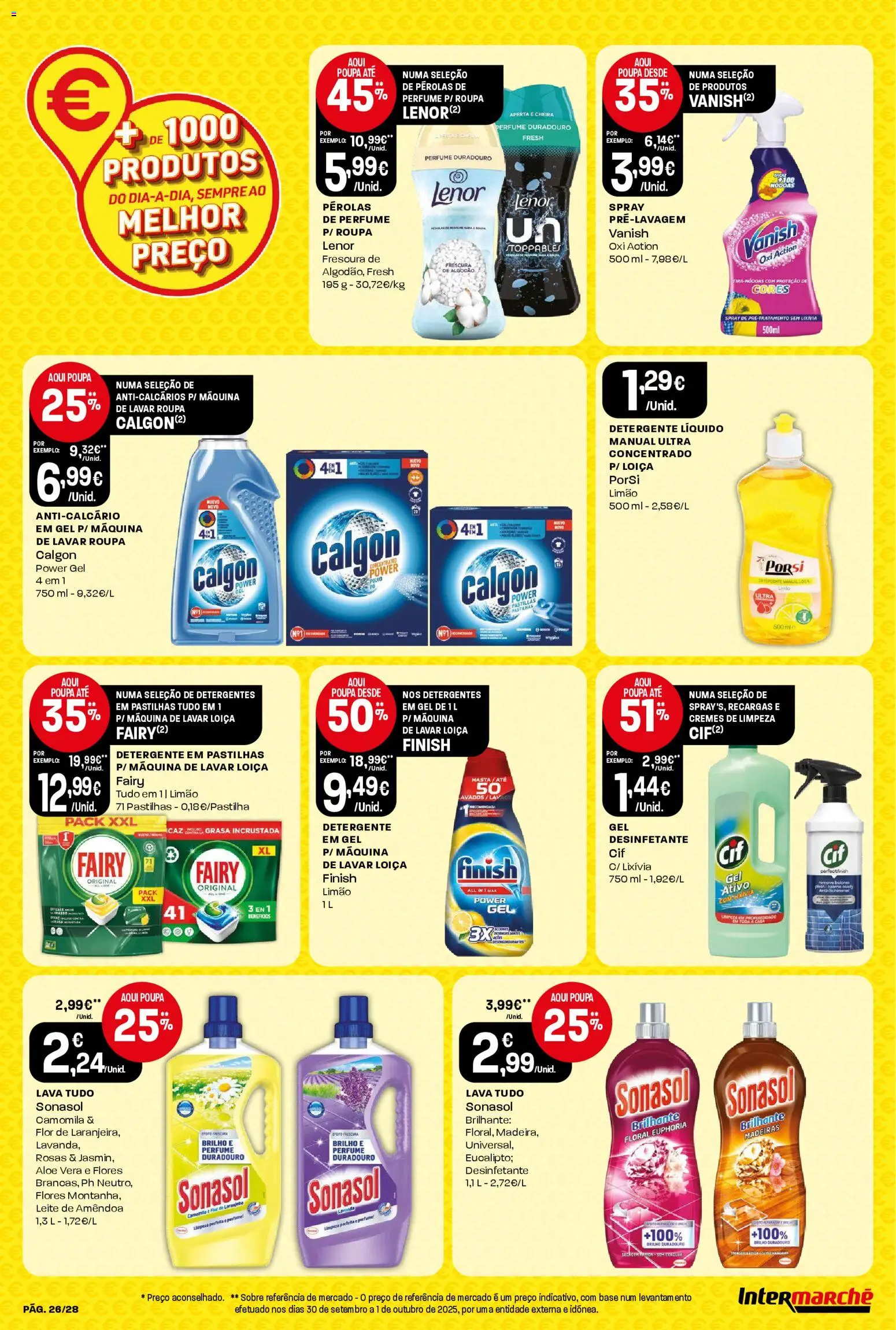 Intermarché Folheto Contact │ válido de 06.11.2025 | Página: 26 | Produtos: Máquina de lavar, Perfume, Base, Leite