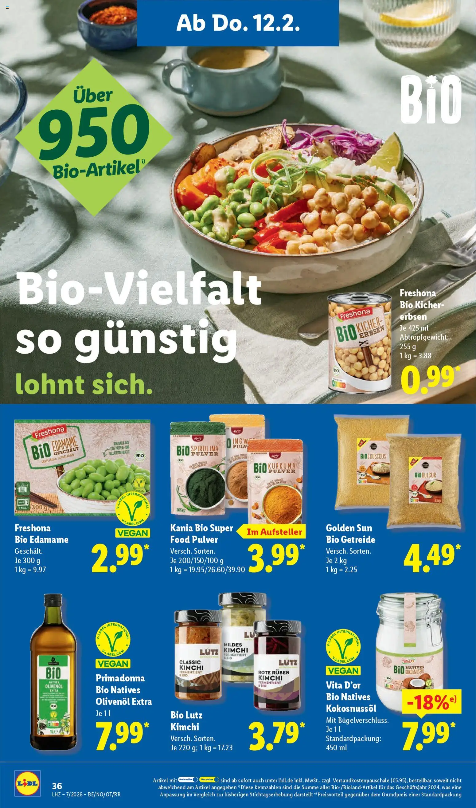 Lidl Prospekt Grimma – gültig ab 09.02.2026 | Seite: 54 | Produkte: Olivenol, Getreide, Erbsen