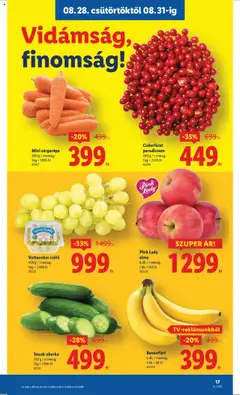 Lidl akciós ujság - amely érvényes a következő dátumtól: 28.08.2025 | Oldal: 17