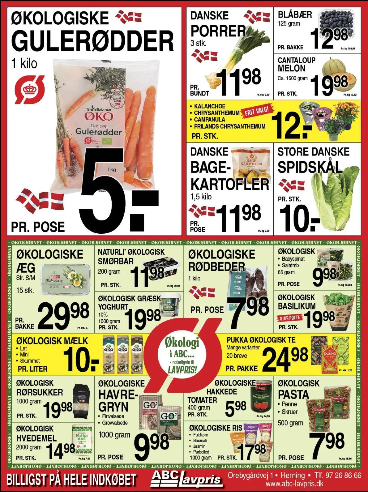 Abc Lavpris tilbudsavis – gyldig fra 08.10.2025 | Side: 2 | Produkter: Blåbær, Yoghurt, Tomater, Rørsukker
