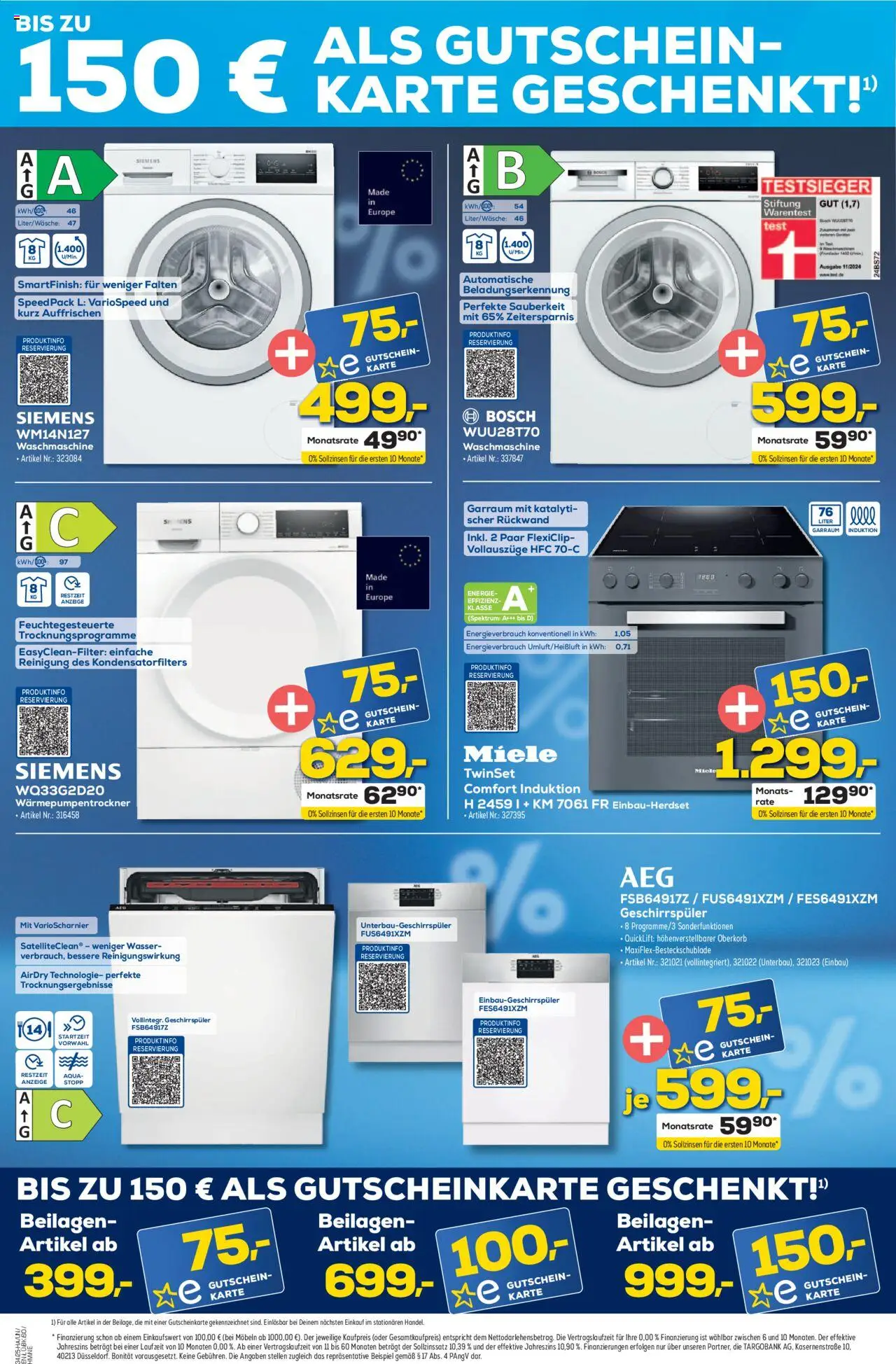 Euronics Prospekt Berlet - gültig ab dem 13.08.2025 | Seite: 2 | Produkte: Miele, Geschirrspüler, Waschmaschine, Wasser
