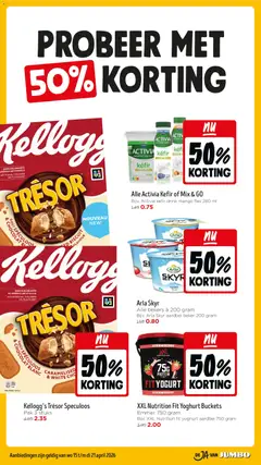 Jumbo folder week 16 - Voorbeeld van een folder van Jumbo, geldig van 15.04.2026 | Pagina: 43 | Producten: Beker, Fles, Mango, Aardbei