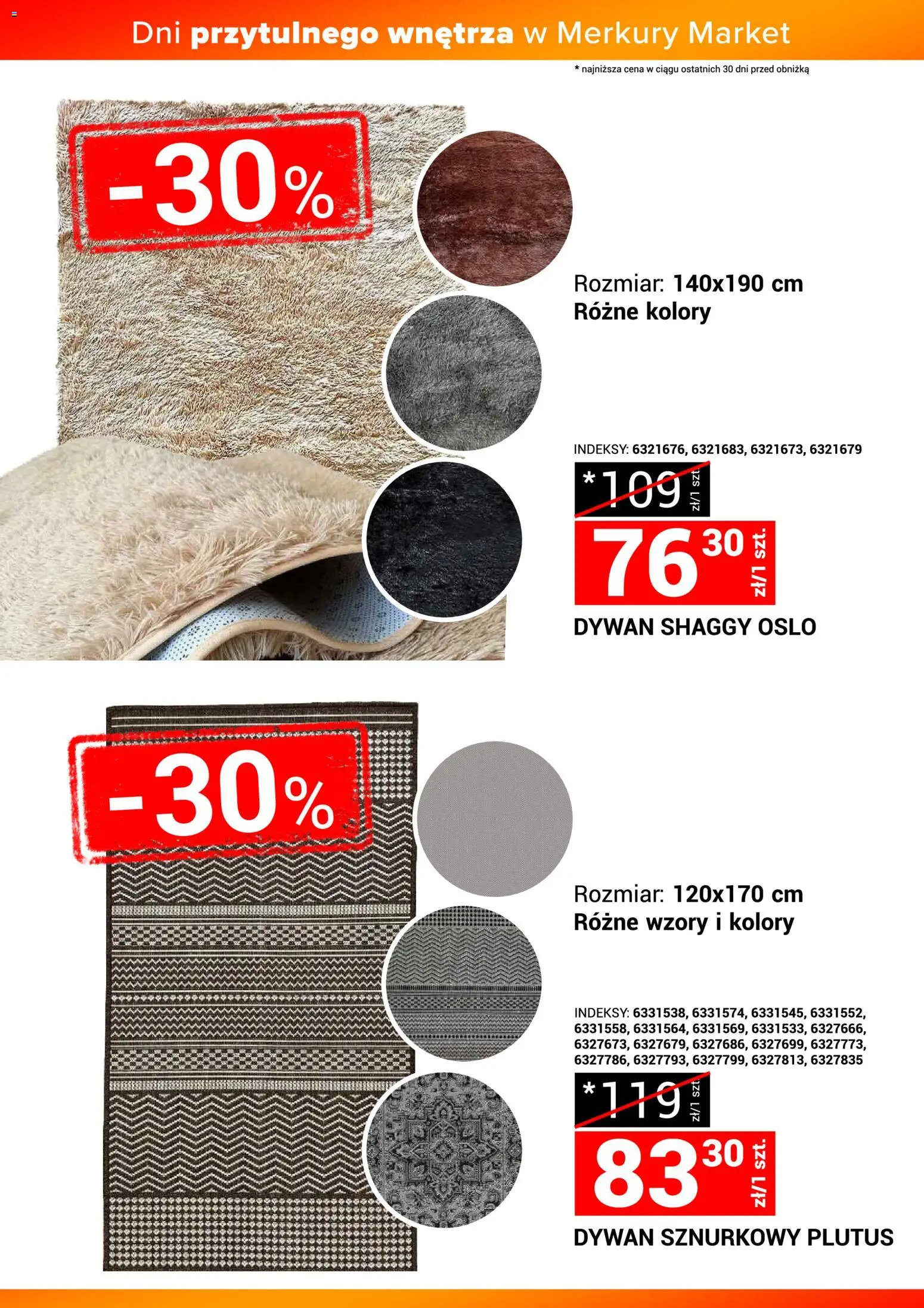 Merkury Market Gazetka - Dni przytulnego wnętrza od 22.11.2025 | Strona: 15 | Produkty: Dywan shaggy, Dywan