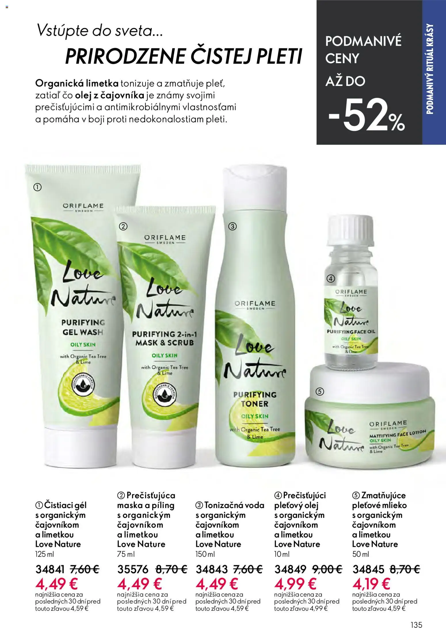 Nové Oriflame akcie – leták je platný od 15.04.2026 | Strana: 135 | Produkty: Limetka, Olej, Maska, Toner