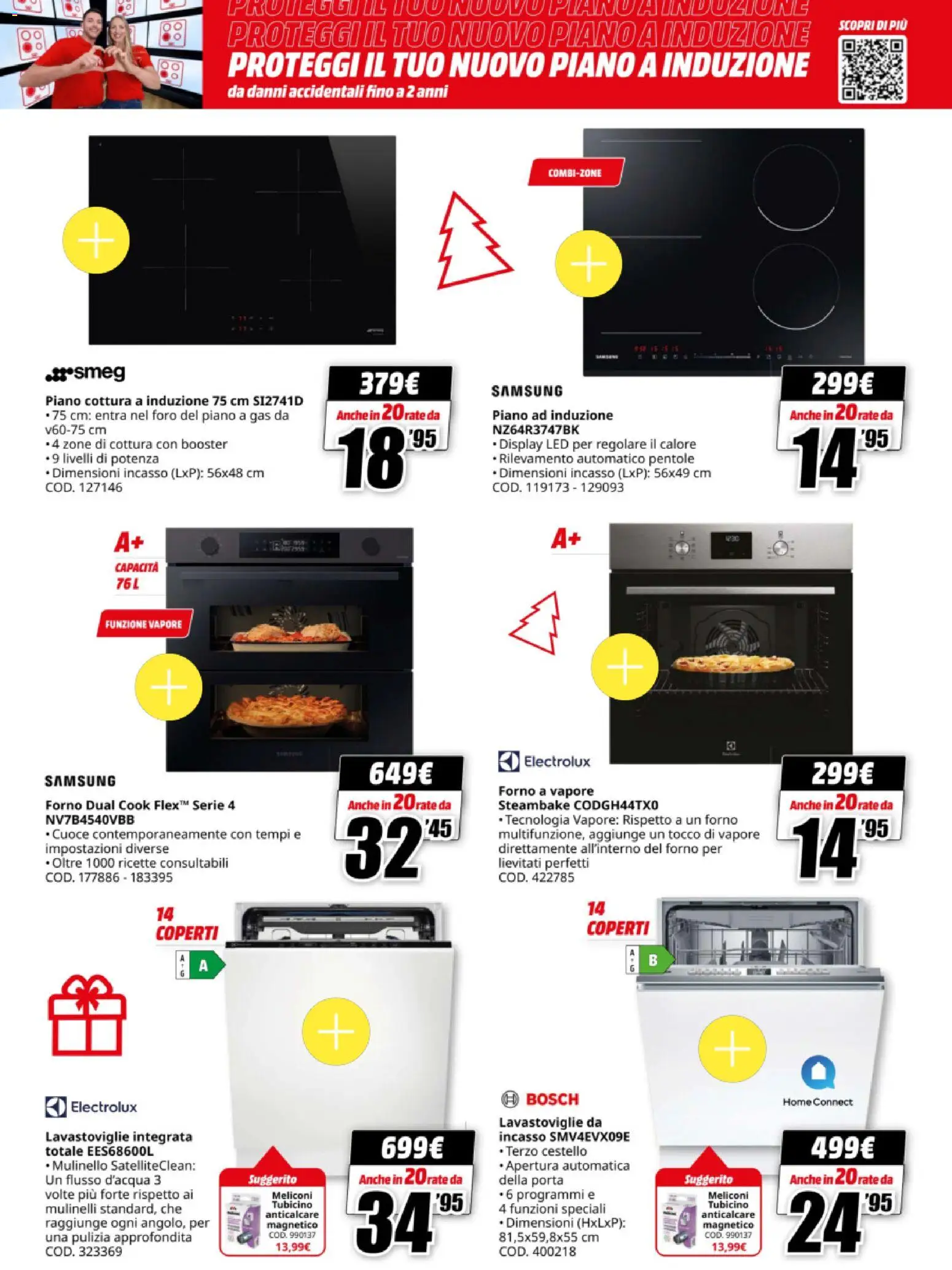 Volantino Media World del 15.12.2025 | Pagina: 29 | Prodotti: Anticalcare, Piano cottura, Forno, Samsung