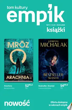 Pogląd oferty "Empik promocje - Tom kultury Książki" - ważna od 11.03.2026