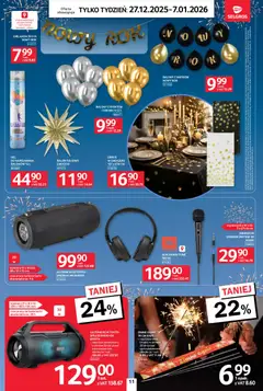 Pogląd oferty "Selgros cash&carry Gazetka - Jeszcze więcej super promocji" - ważna od 27.12.2025 | Strona: 11 | Produkty: Słuchawki, Mikrofon, Głośnik bluetooth, Zimne ognie
