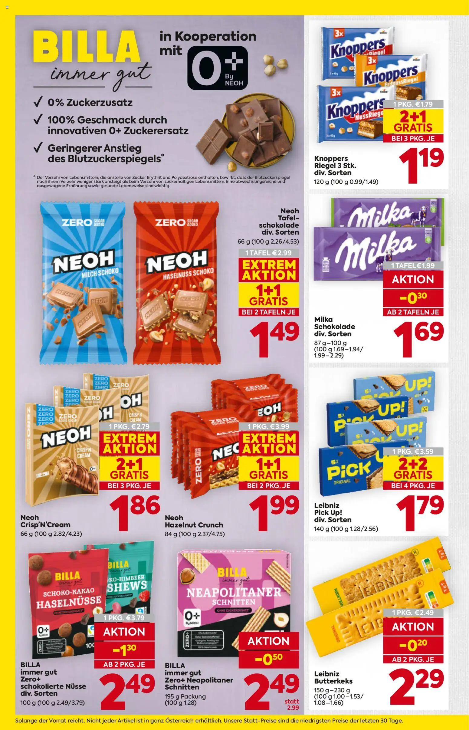 Billa Flugblatt - Oberösterreich gültig ab 08.01.2026 | Seite: 16 | Produkte: Nüsse, Zucker, Milch, Schokolade