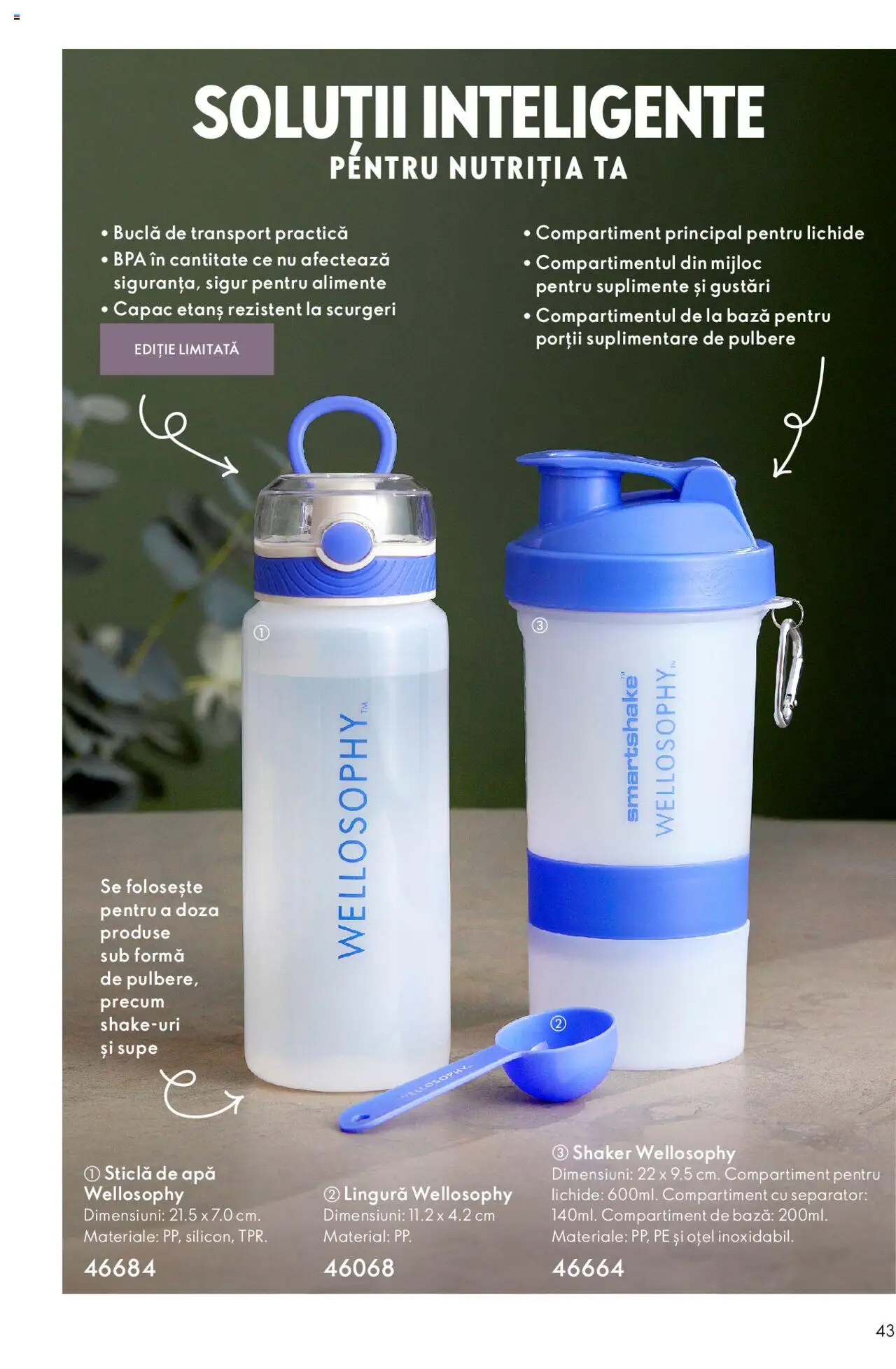 Noul catalog Oriflame – valabil de la 31.10.2023 | Pagină: 43 | Produse: Apă