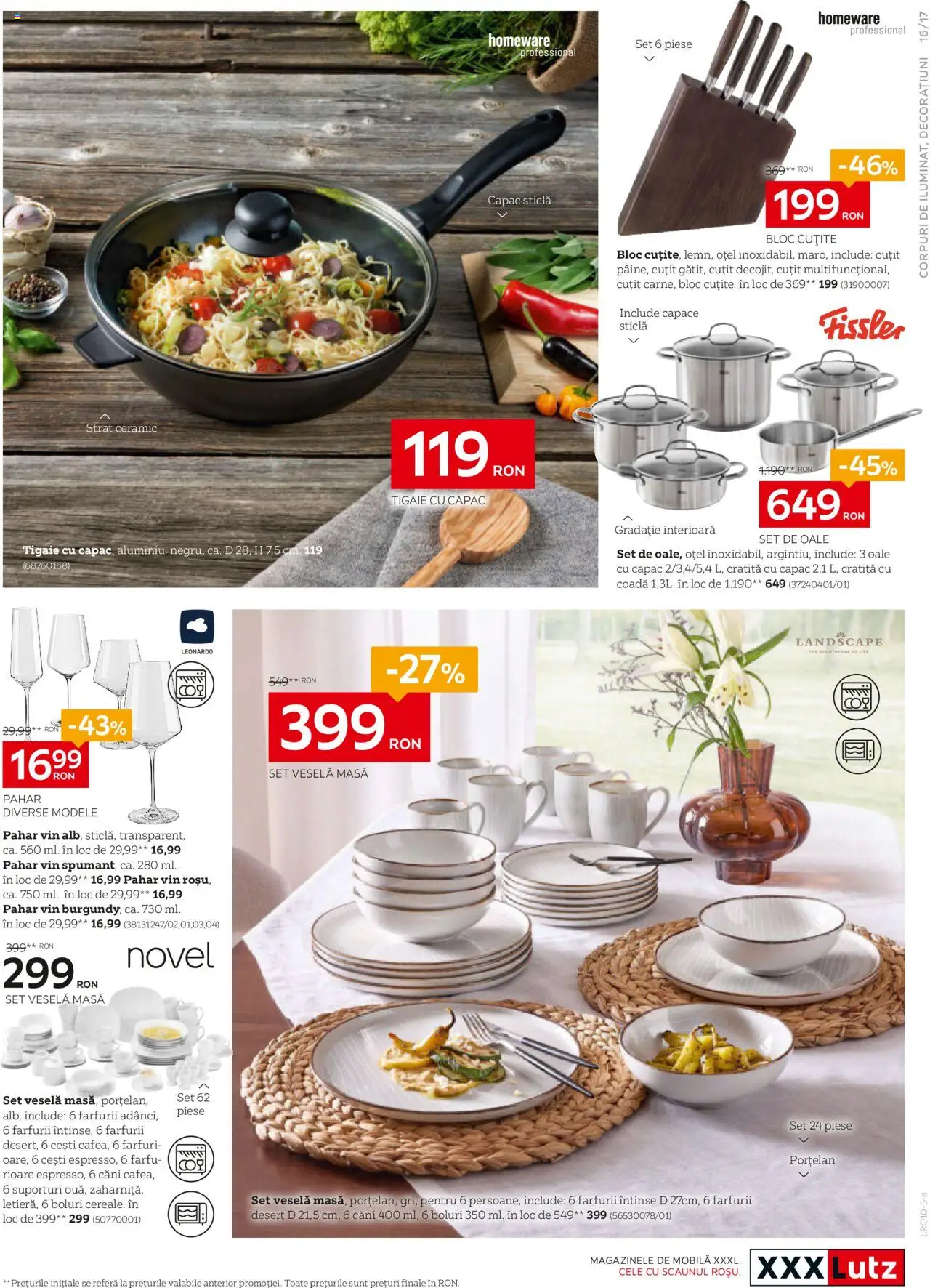 Noul catalog XXXLutz – valabil de la 06.10.2025 | Pagină: 17 | Produse: Tigaie, Masă, Cuțit, Dağ çileği