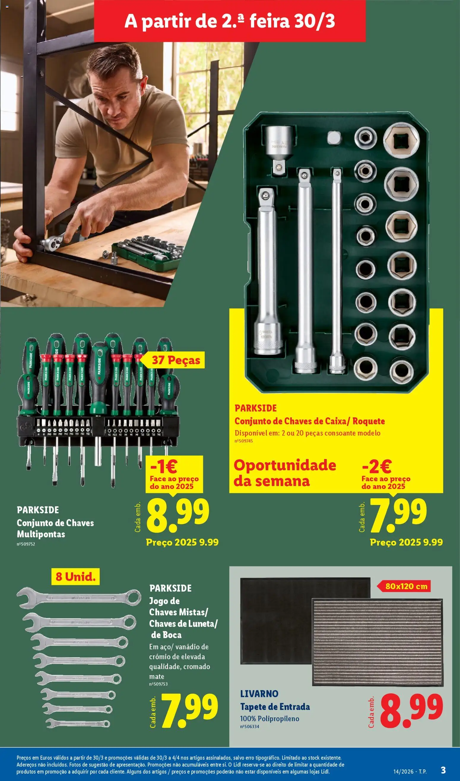 Lidl Novidades │ válido de 30.03.2026 | Página: 3 | Produtos: Tapete