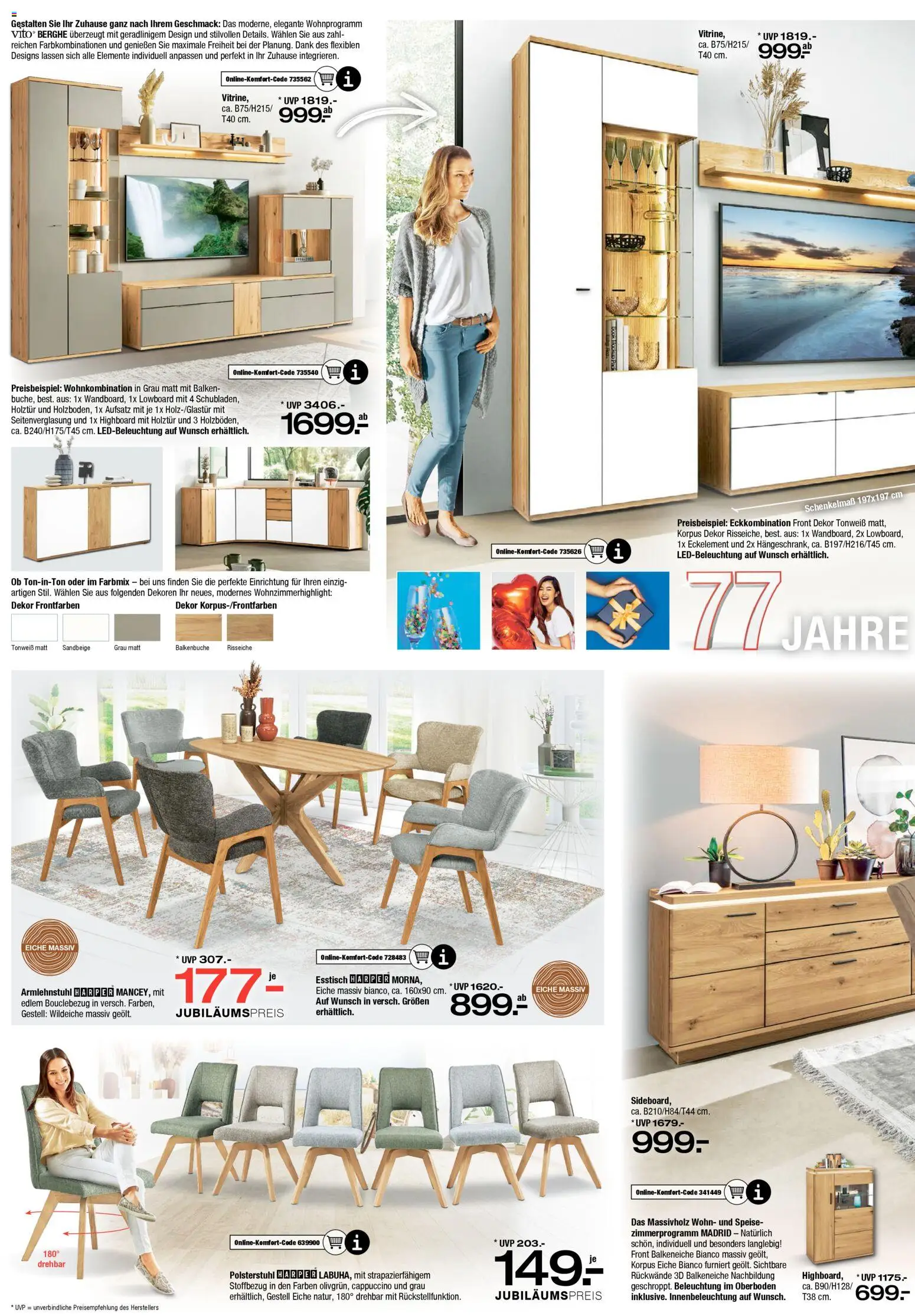 Ostermann Prospekt 	 – gültig ab 31.01.2026 | Seite: 4 | Produkte: Lowboard, HIghboard, Esstisch