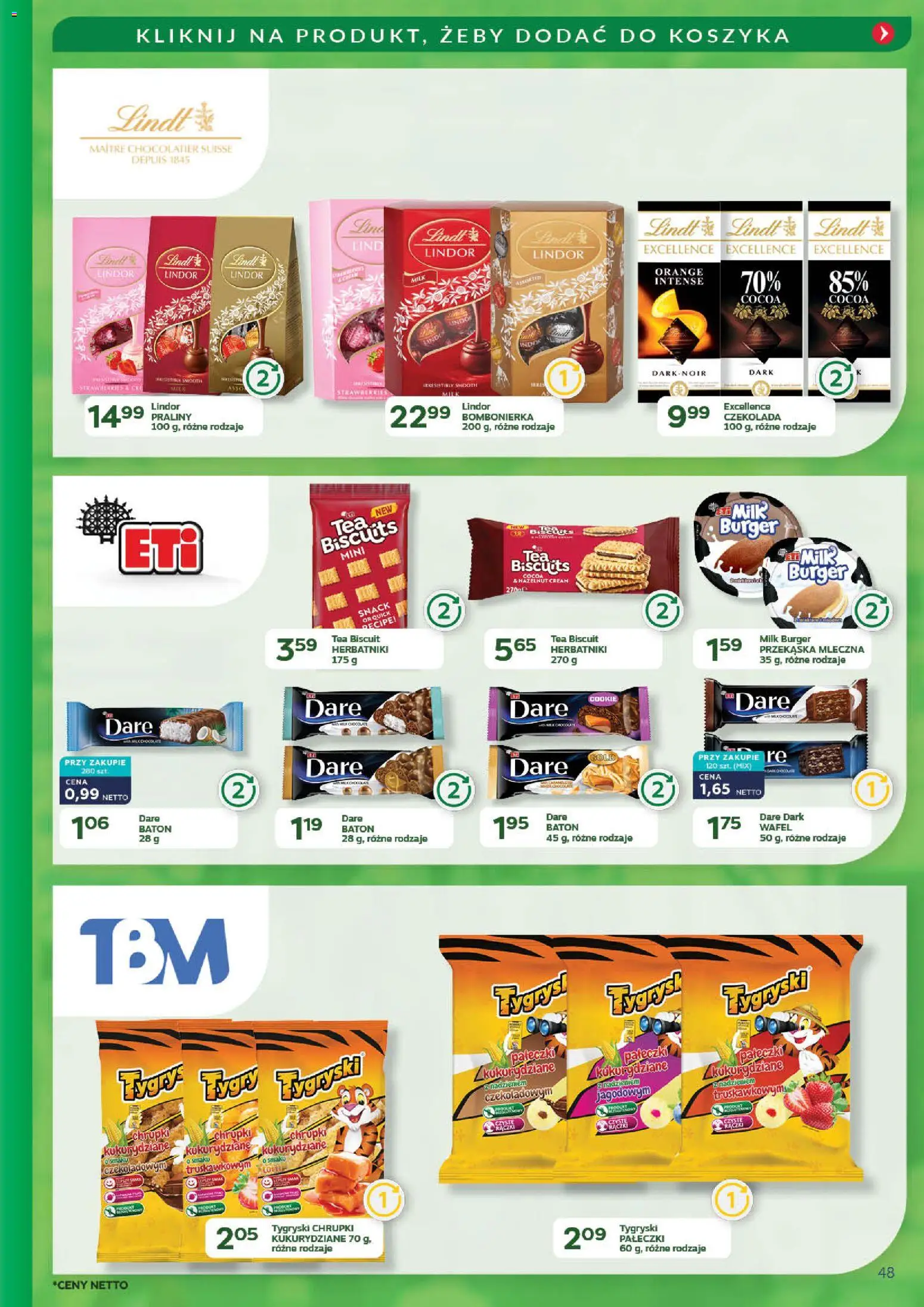 Eurocash Gazetka - Promocje na okrągło od 03.11.2025 | Strona: 48 | Produkty: Chrupki, Bombonierka, Herbatniki, Baton