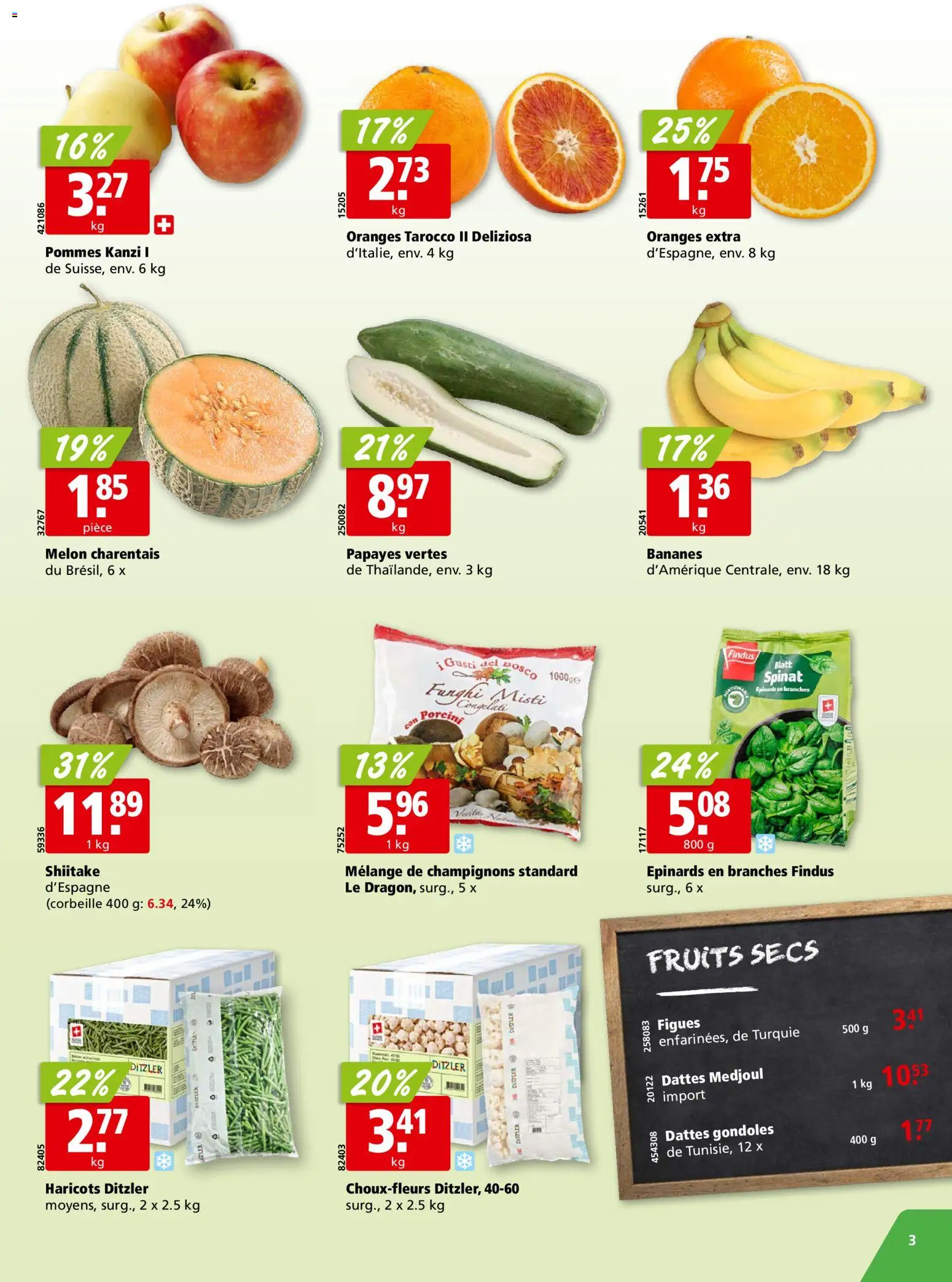 Aligro aktionen Chavannes, Matran, Genève, Sion – gültig ab 09.03.2026 | Seite: 3 | Produkte: Champignons