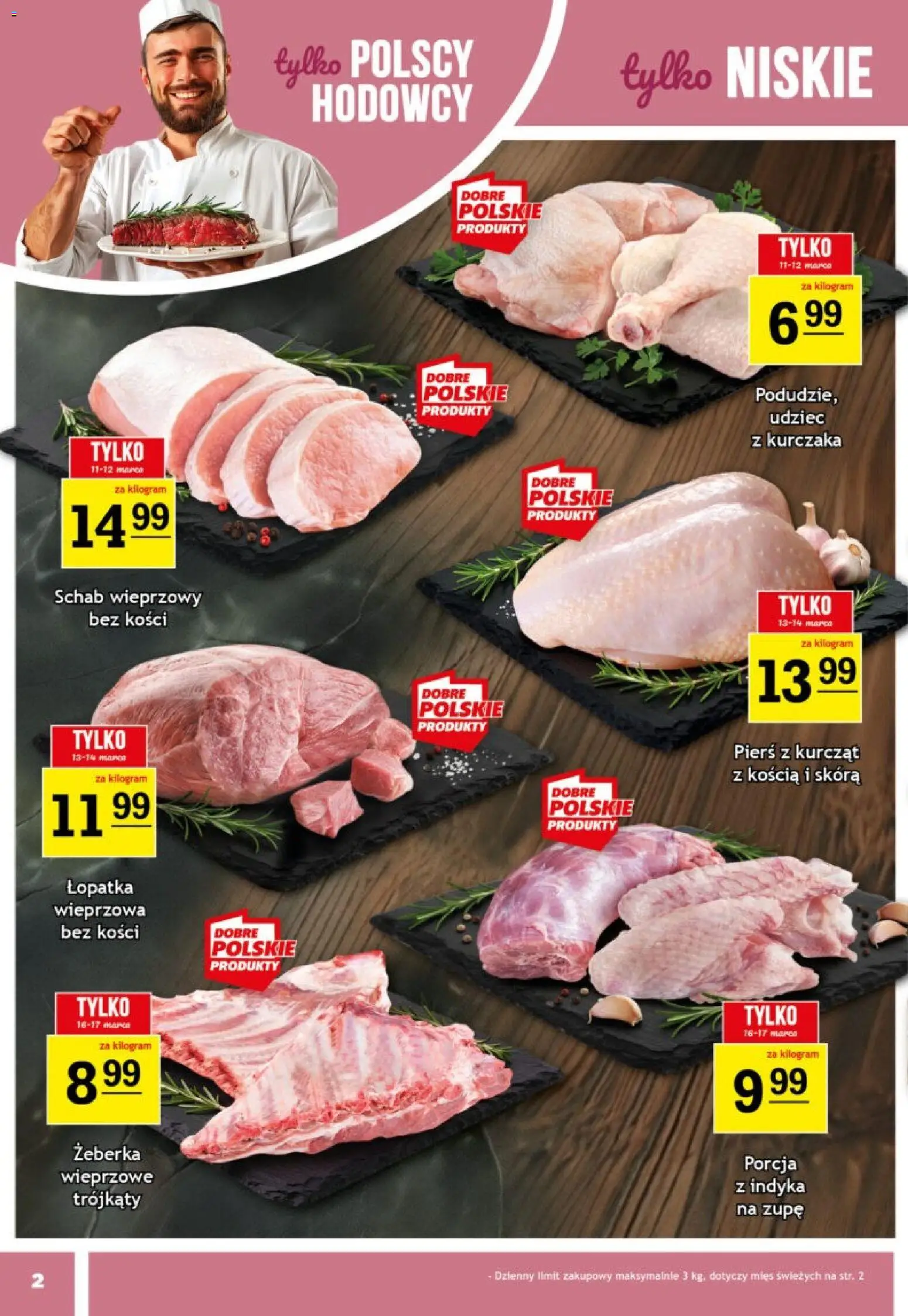 Gram Market gazetka od 11.03.2026 | Strona: 2 | Produkty: Schab, Schab wieprzowy, Schab wieprzowy bez kości, Łopatka wieprzowa
