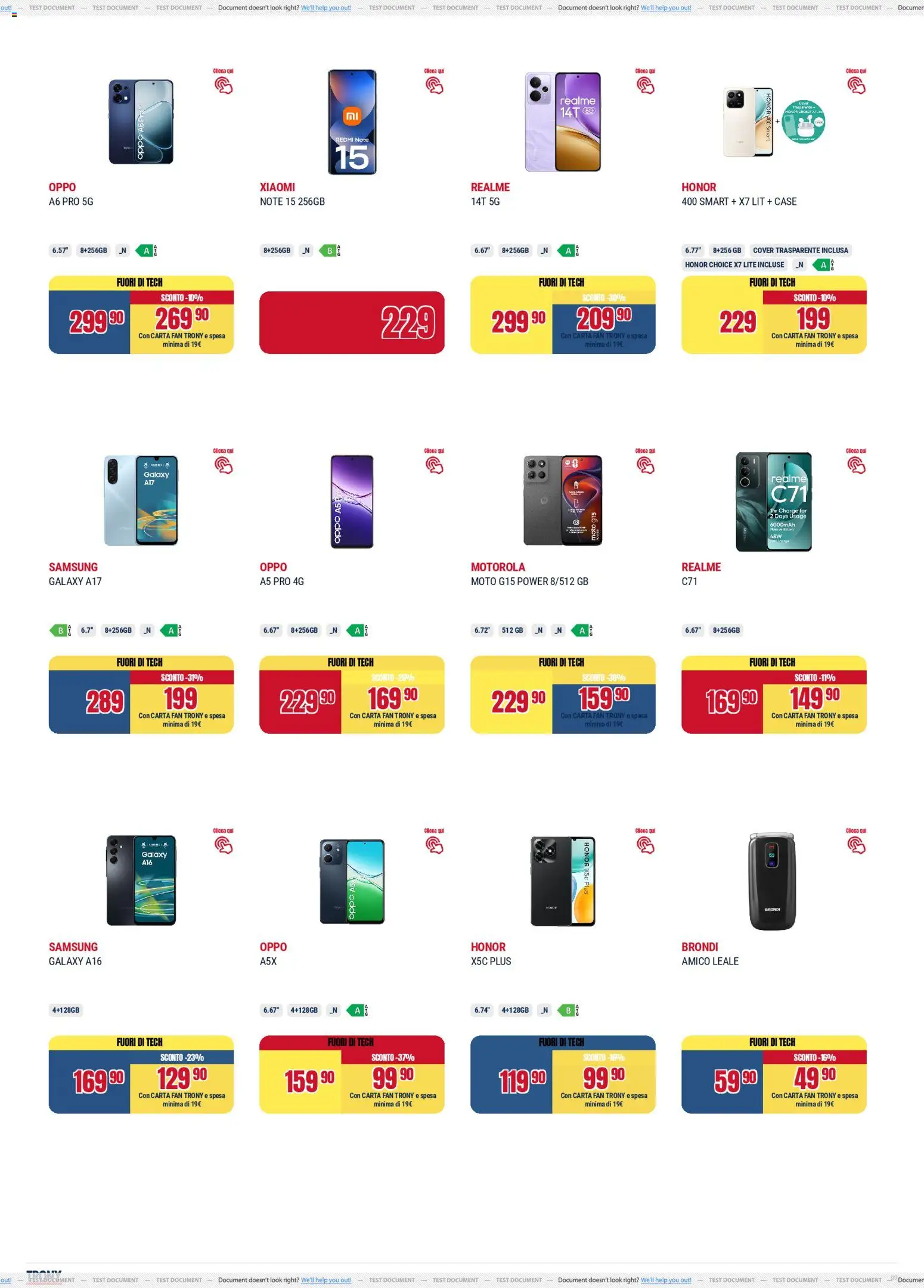 Volantino Trony del 19.02.2026 | Pagina: 9 | Prodotti: Xiaomi, Fan, Samsung