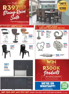 OK Furniture specials catalogue – valid from 08.12.2025 | Page: 10 | Products: Stool, Candle holder, Large candle holder, Chair