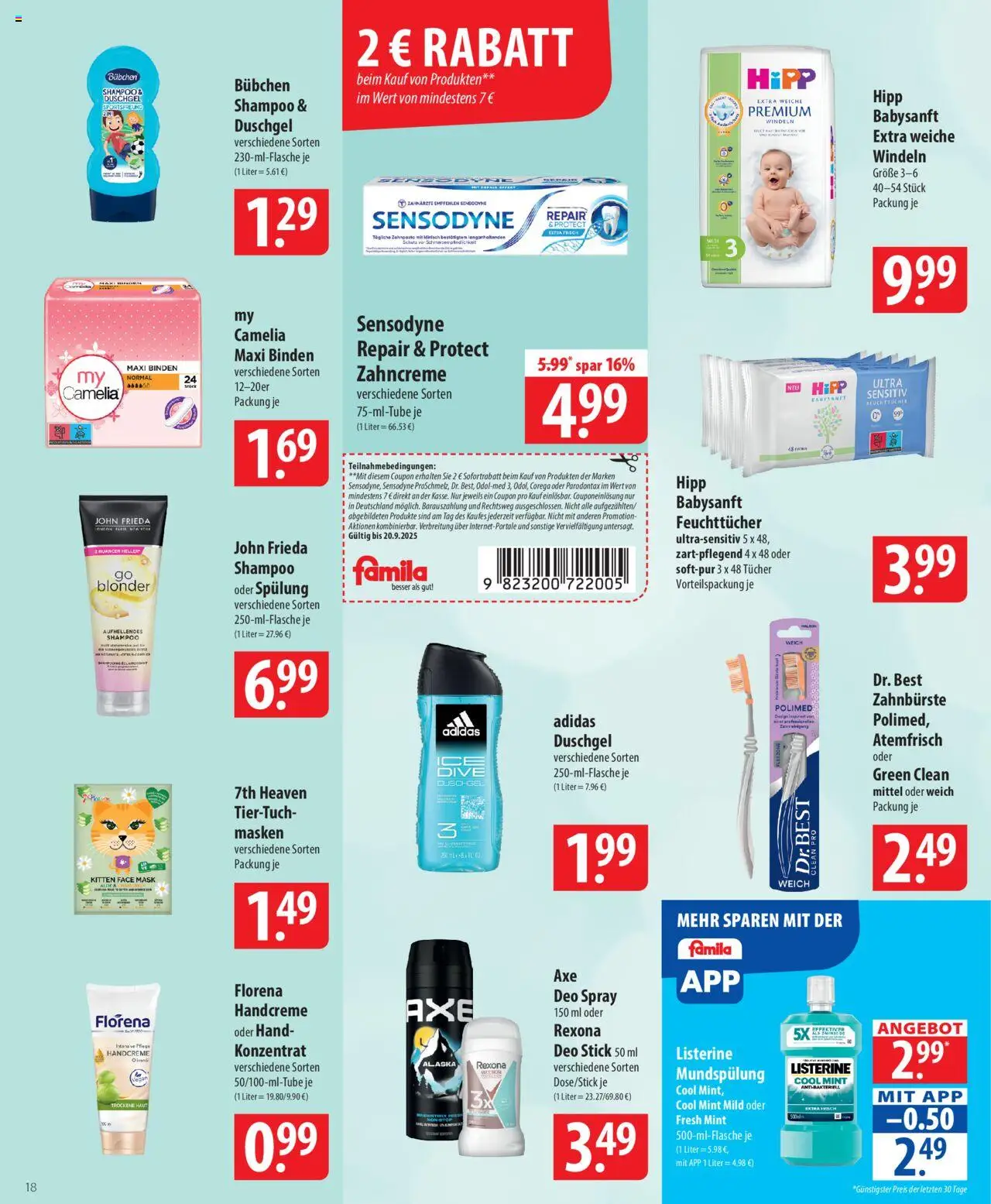 Famila Prospekt 	 – gültig ab 15.09.2025 | Seite: 18