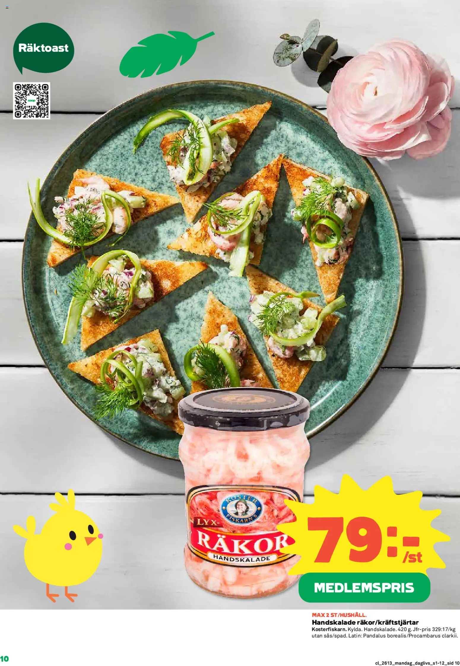 Coop Daglivs reklamblad aktuell från 23.03.2026 | Sida: 10 | Produkter: Räkor