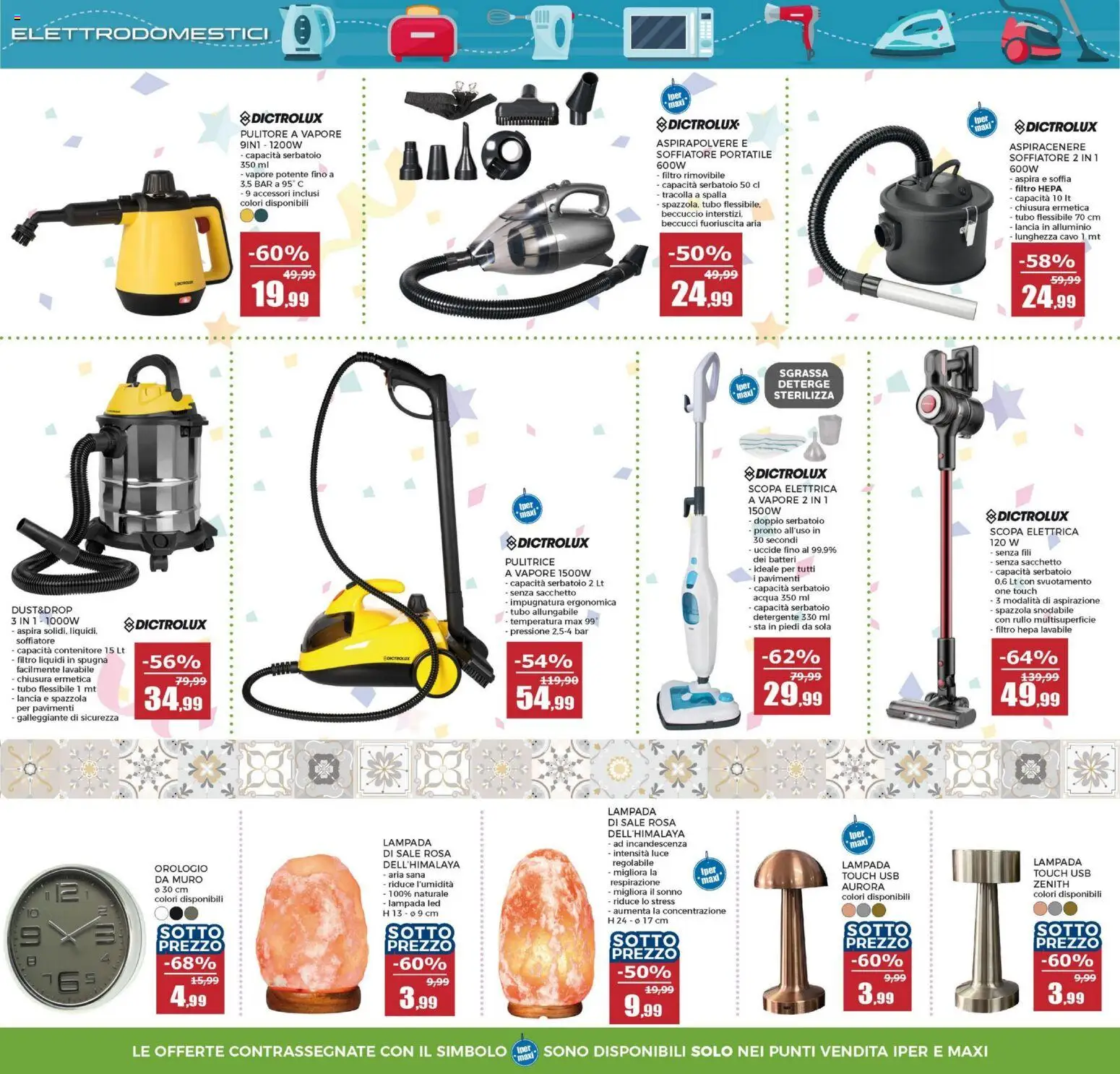 Volantino Happy Casa del 03.01.2026 | Pagina: 18 | Prodotti: Rullo, Scopa elettrica, Tubo, Aspiracenere