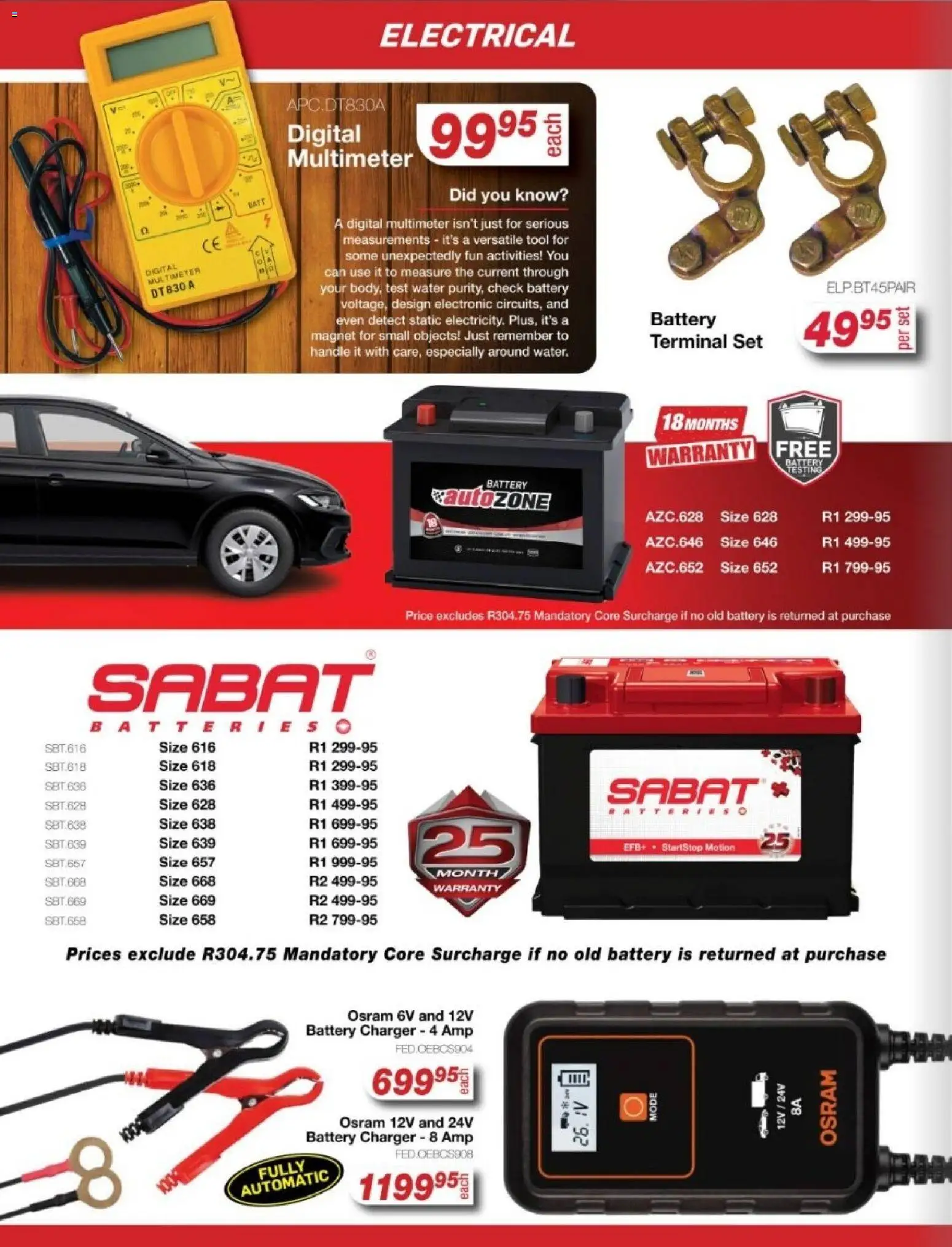 New AutoZone catalogue – valid from 23.02.2026 | Page: 10 | Products: Battery, Charger, Water