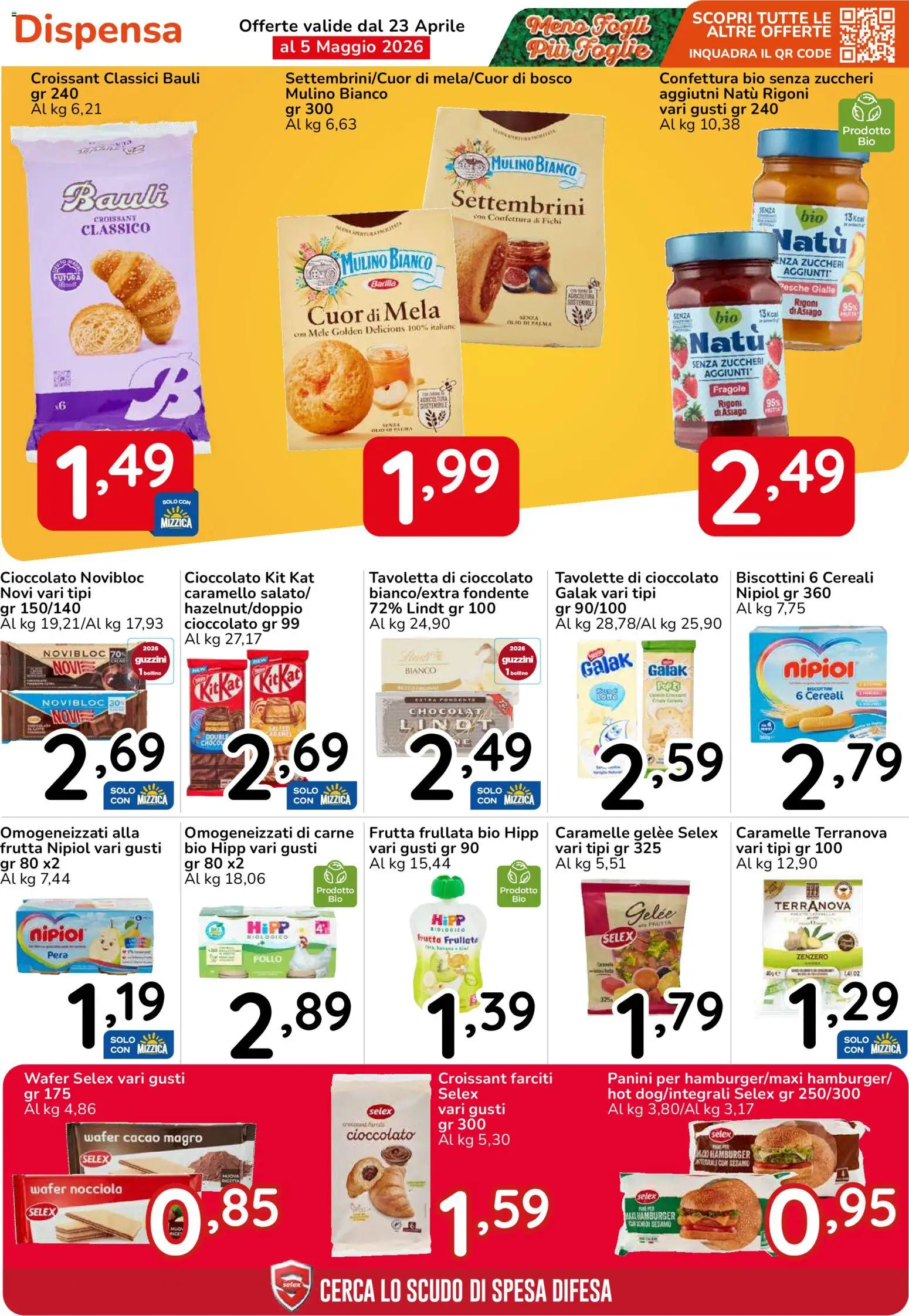 Volantino Famila del 23.04.2026 | Pagina: 31 | Prodotti: Cereali, Pera, Croissant, Hamburger