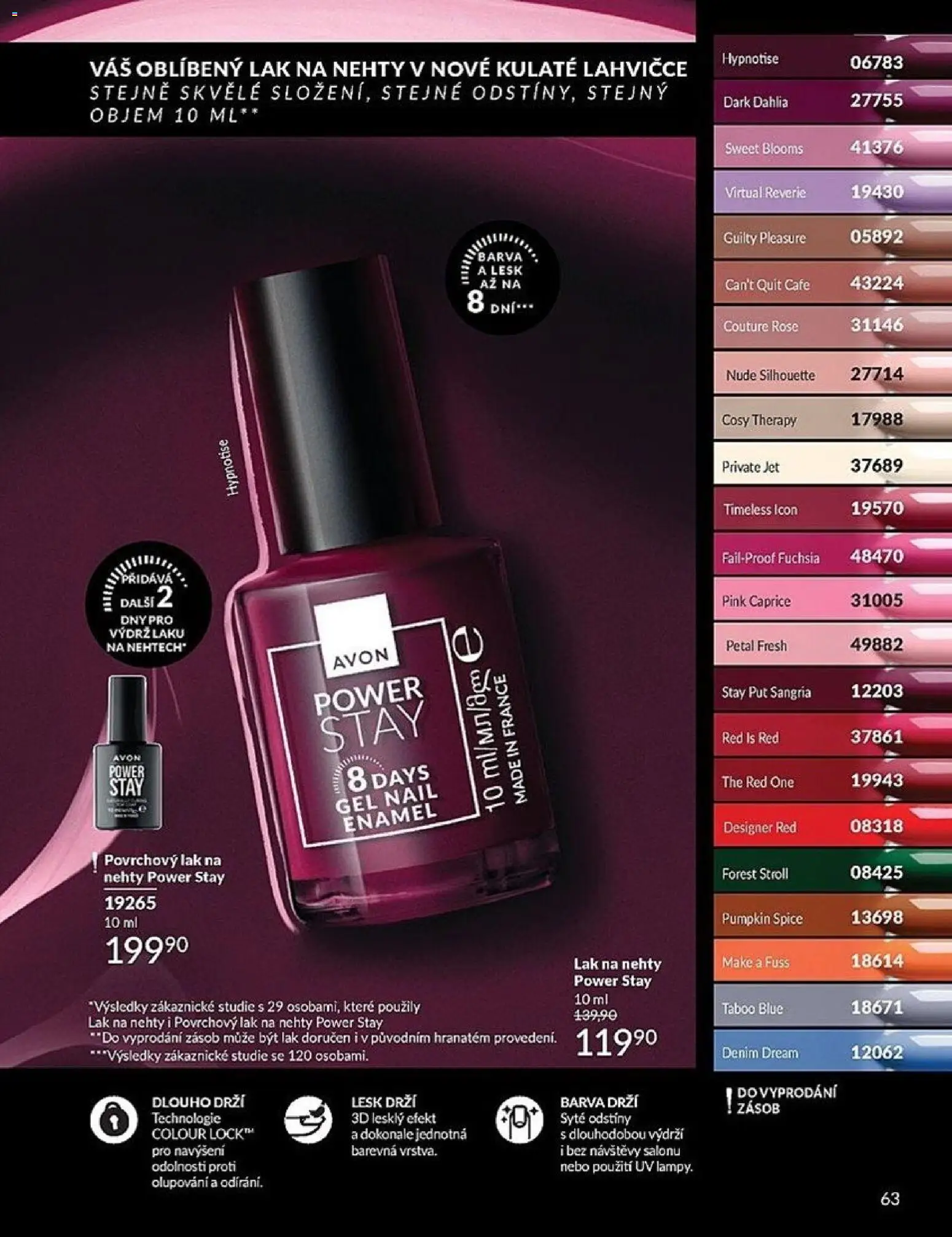 Avon katalog 1/2026 od 01.01.2026 | Strana: 63 | Produkty: Sangria, Nehty, Lak na nehty