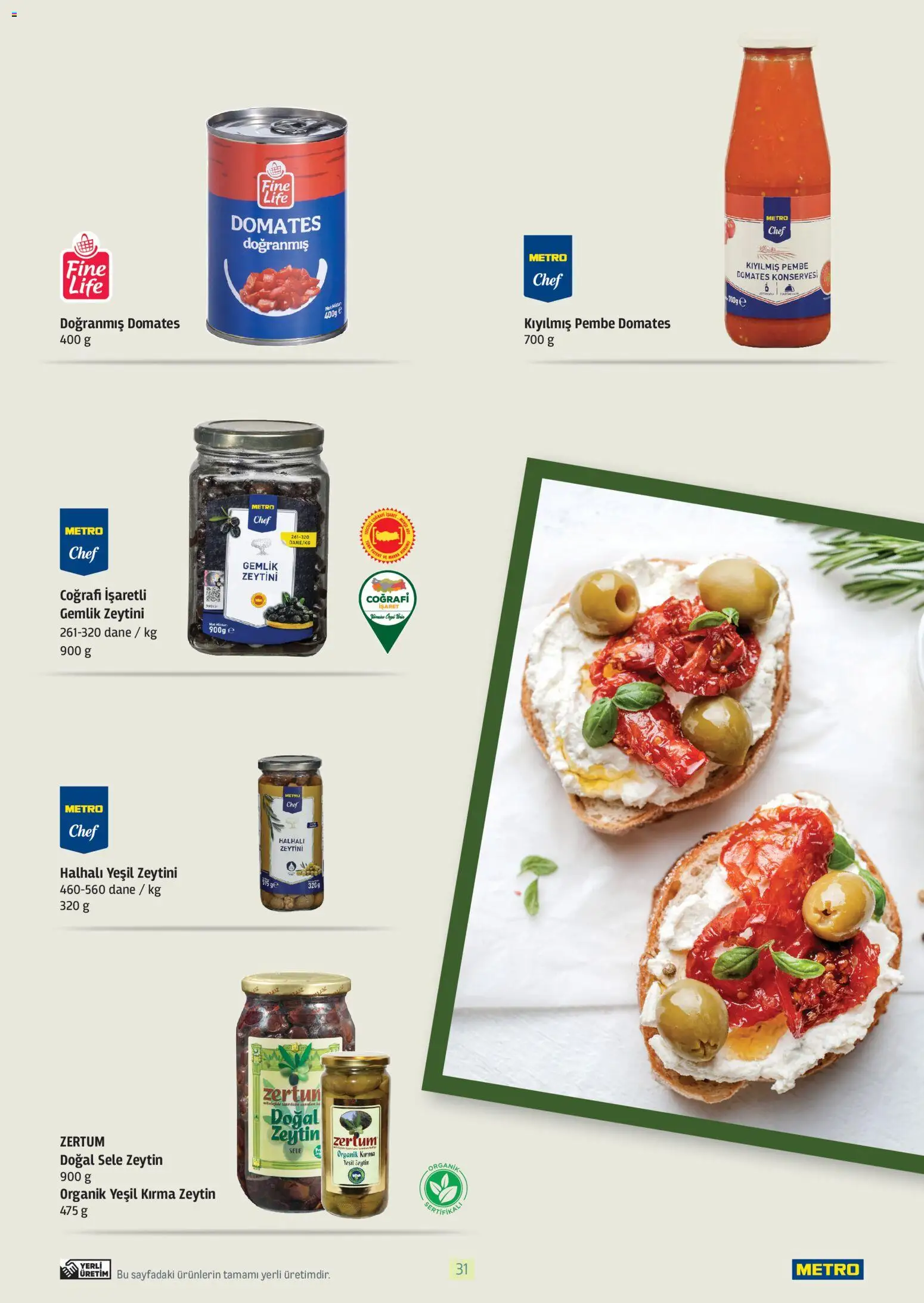 Metro - Bitki Bazlı ve Vegan 2025 - 21.10.2025 tarihinden itibaren geçerlidir | Sayfa: 31 | Ürünler: Domates, Zeytin