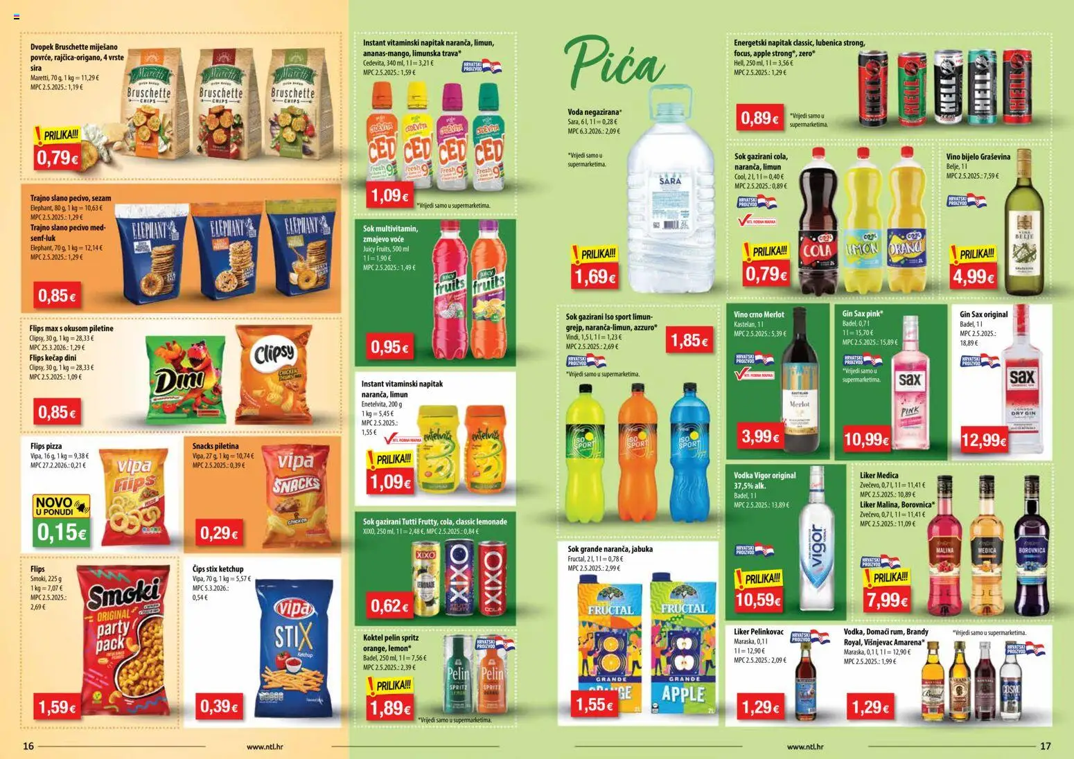 NTL katalog | vrijedi od 29.04.2026 | Stranica: 9 | Proizvodi: Čips, Voda, Cedevita, Jabuka