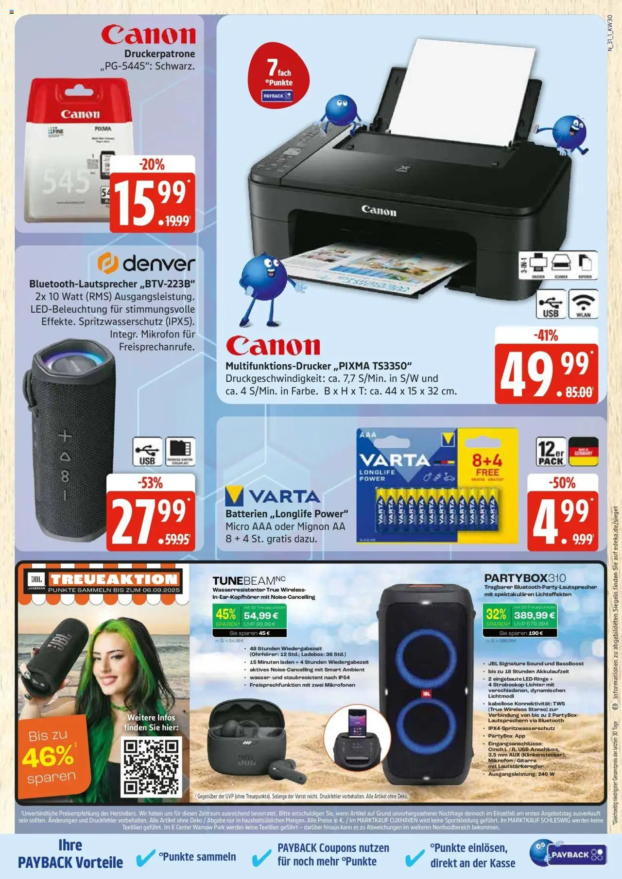Edeka prospekt Rostock	 - gültig ab dem 20.07.2025 | Seite: 31 | Produkte: Mikrofon, Batterien, Wasser