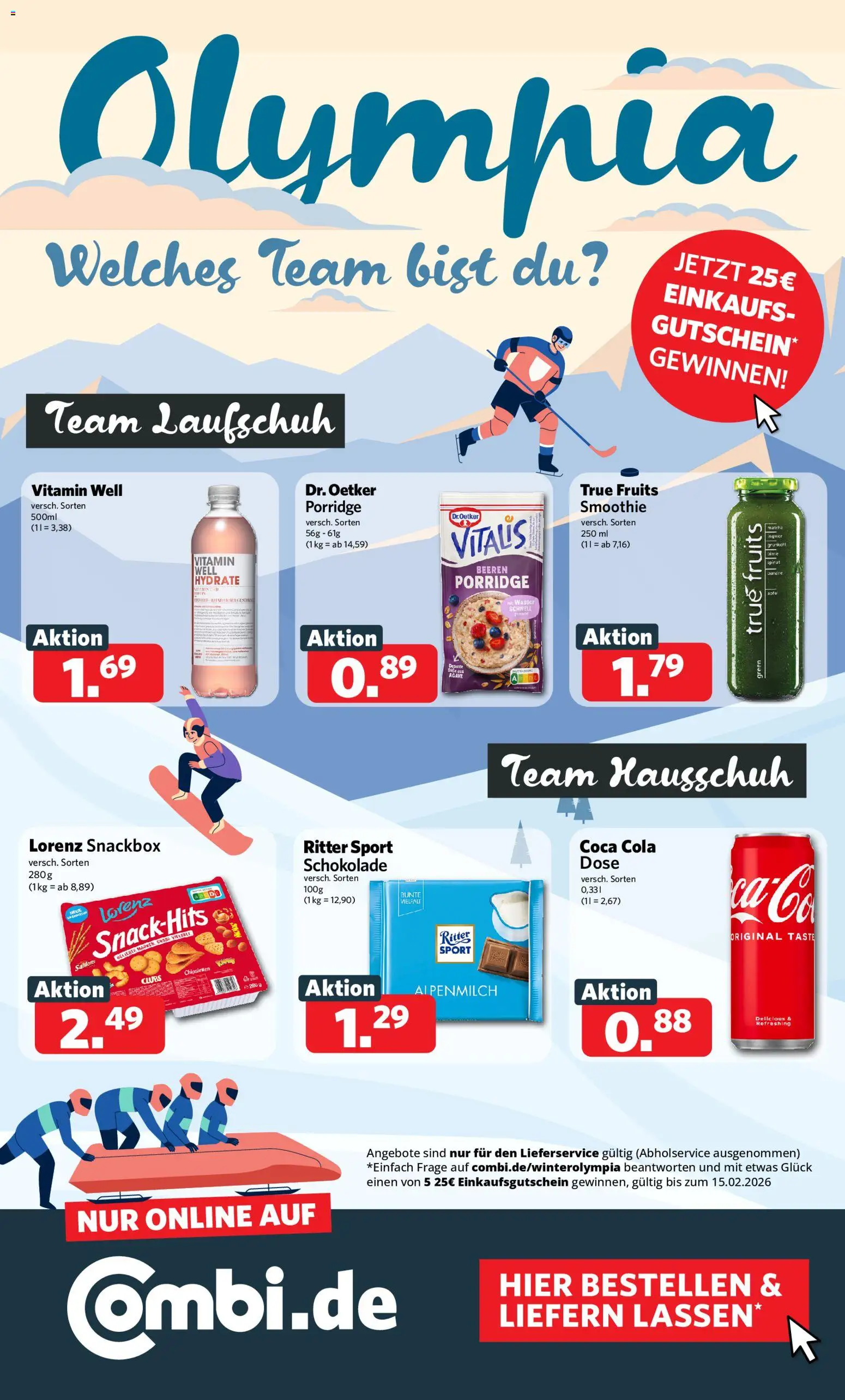 Combi Prospekt 	 – gültig ab 02.02.2026 | Seite: 30 | Produkte: Coca cola, Schokolade, Ritter sport, Wasser