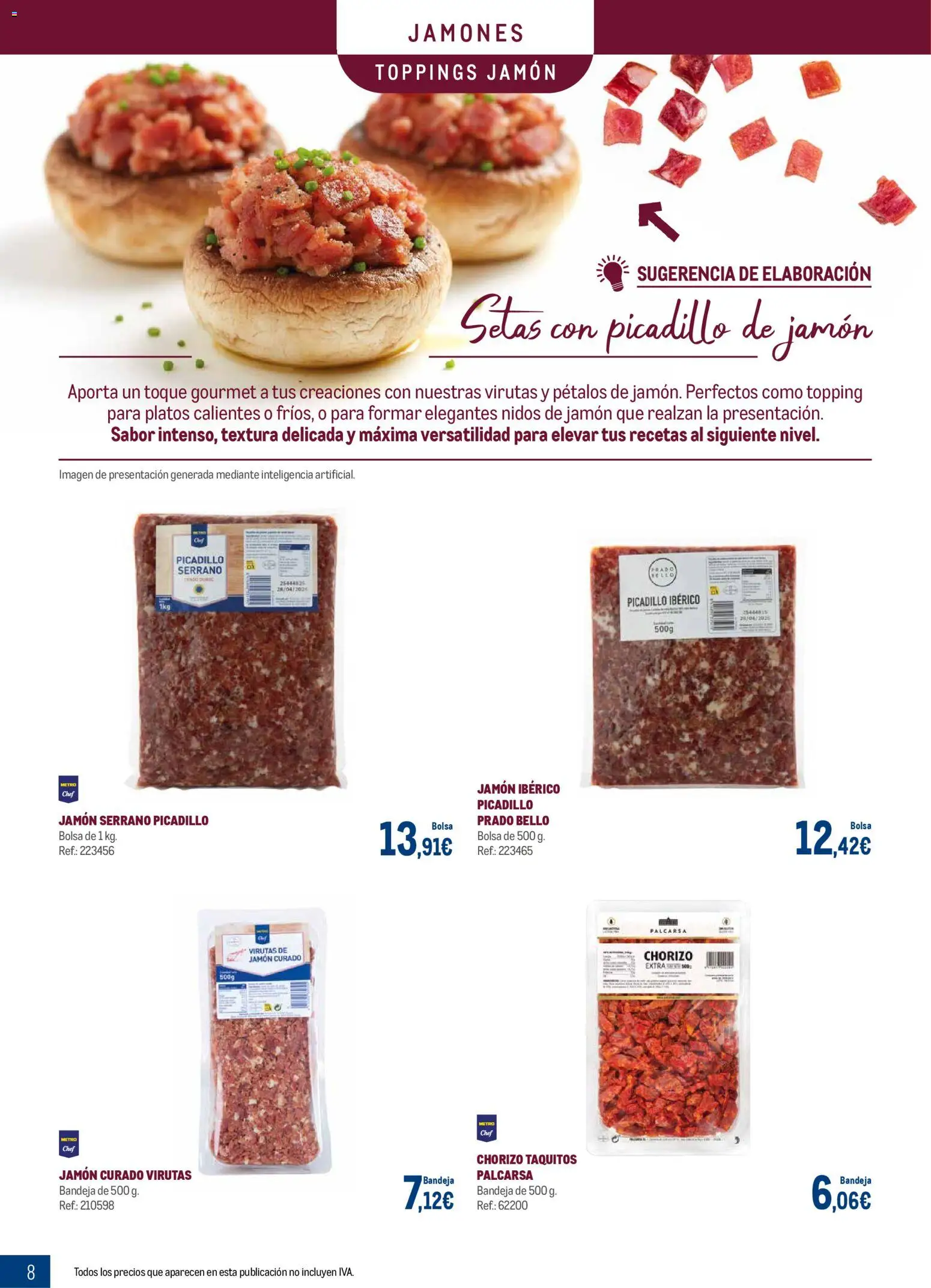 Makro - Charcuteria Norte 2 │ válido desde el 01.12.2025 | Página: 8 | Productos: Jamón serrano, Jamón ibérico, Jamón, Bolsa