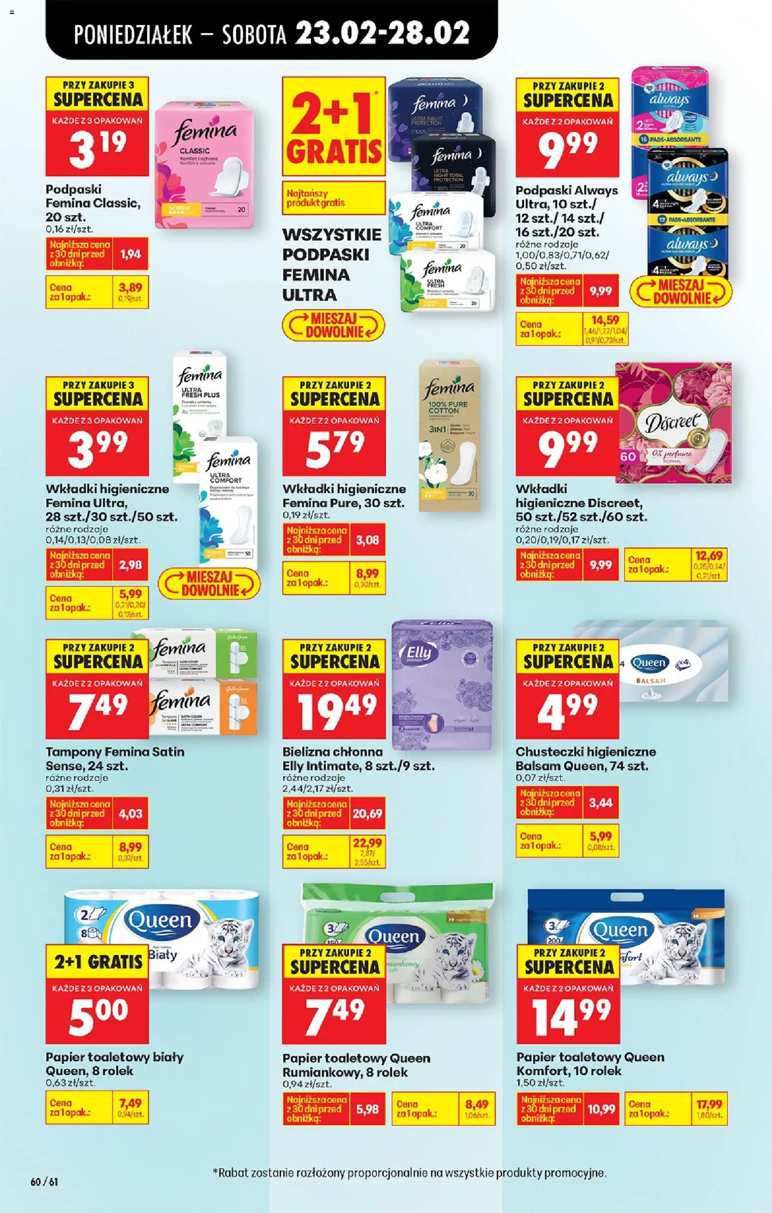 Biedronka Polsko leták od 23.02.2026 | Strana: 72 | Produkty: Tampony