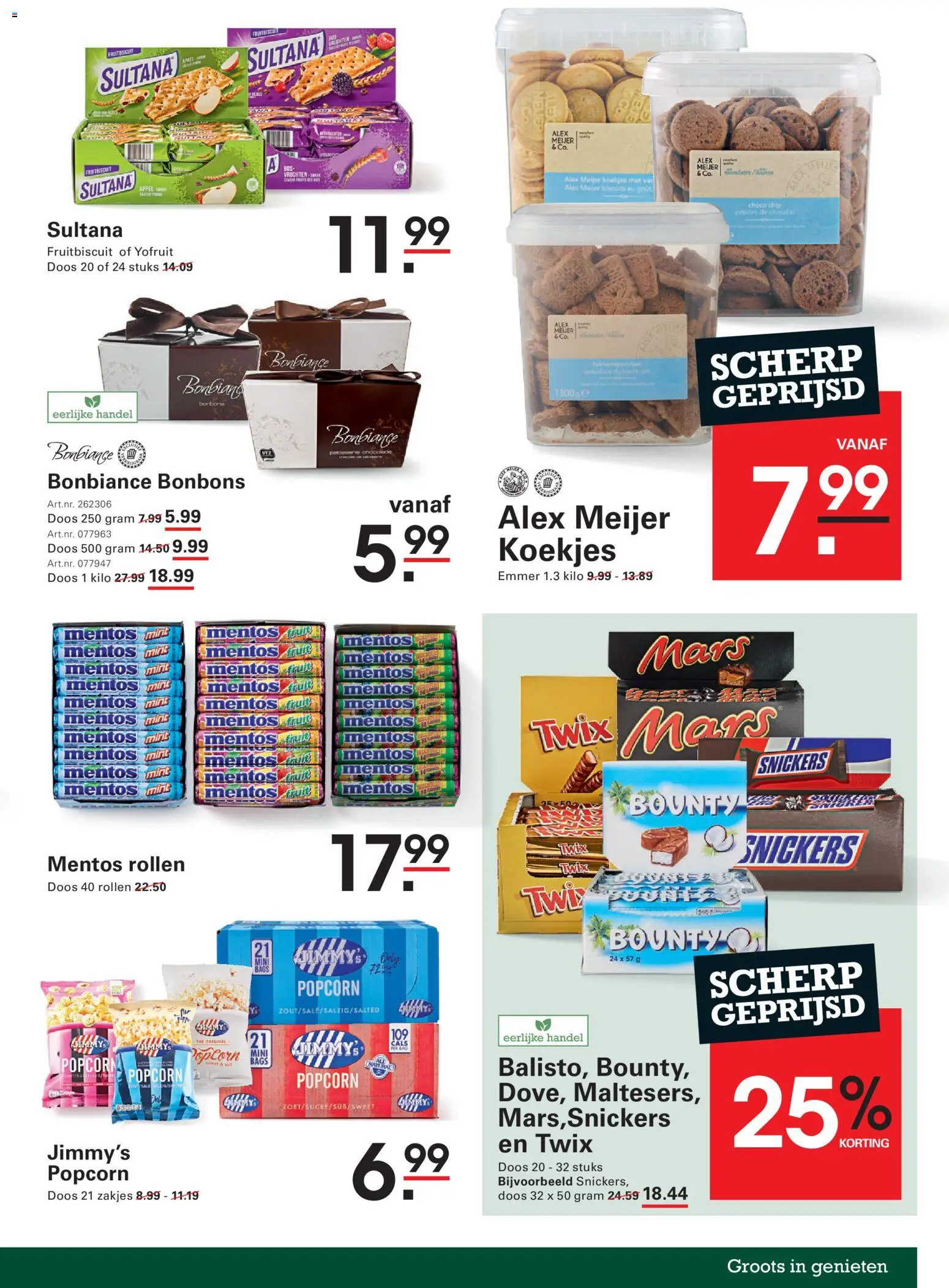 {H1} | Pagina: 43 | Producten: Mars, Twix, Snickers, Appel