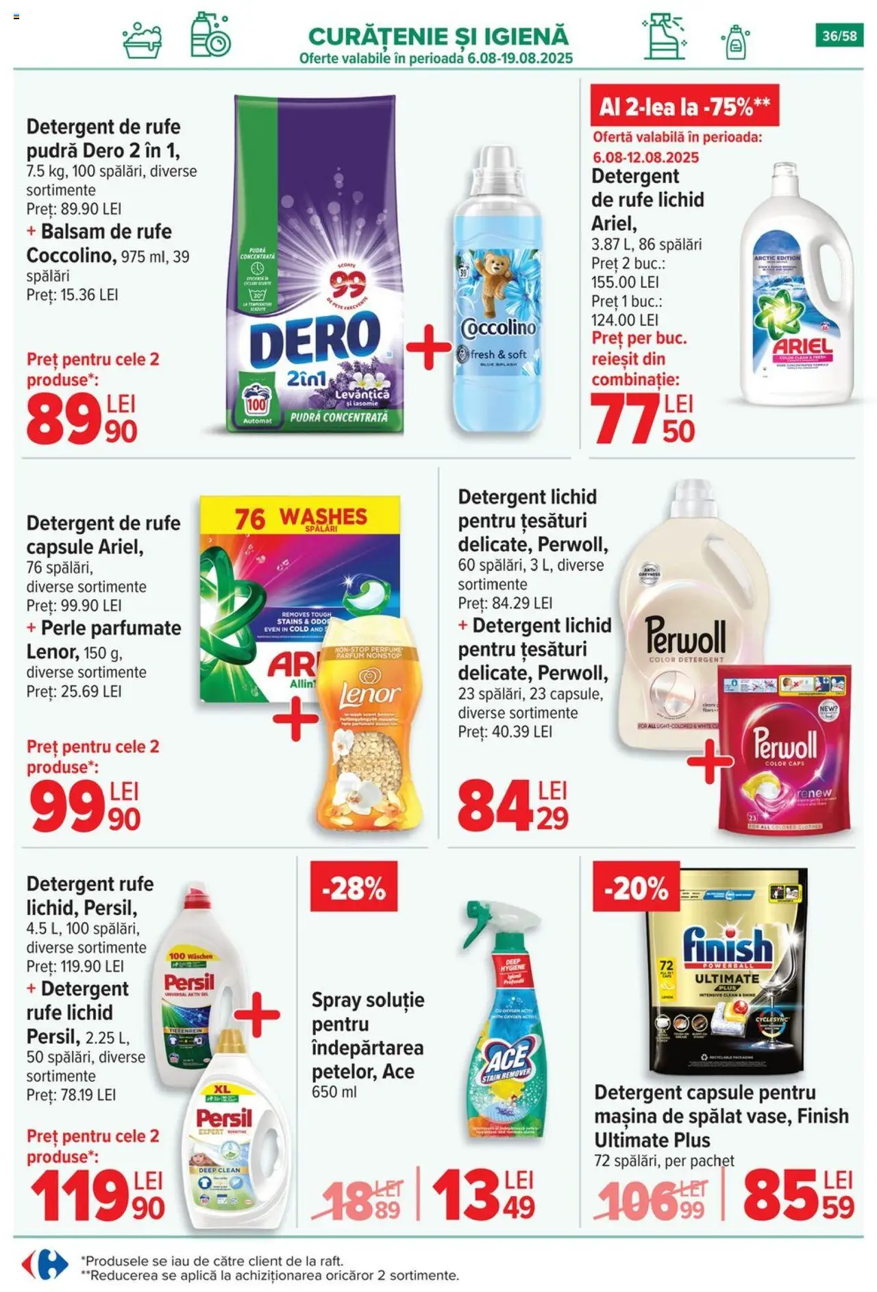 Catalog Carrefour – valabil de la 06.08.2025 | Pagină: 37 | Produse: Pomelo, Pudră, Balsam de rufe, Capsule pentru mașina de spălat