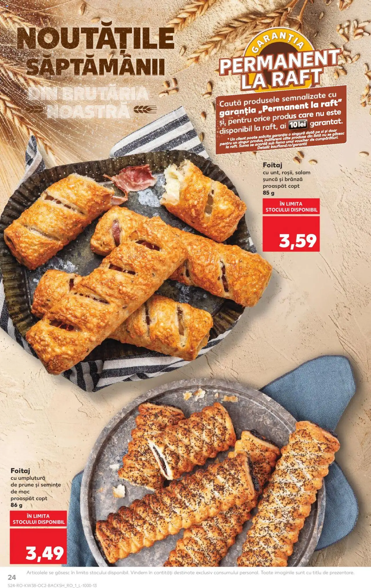 Noul catalog Kaufland – valabil de la 17.09.2025 | Pagină: 24 | Produse: Raft, Semințe, Salam, Șuncă