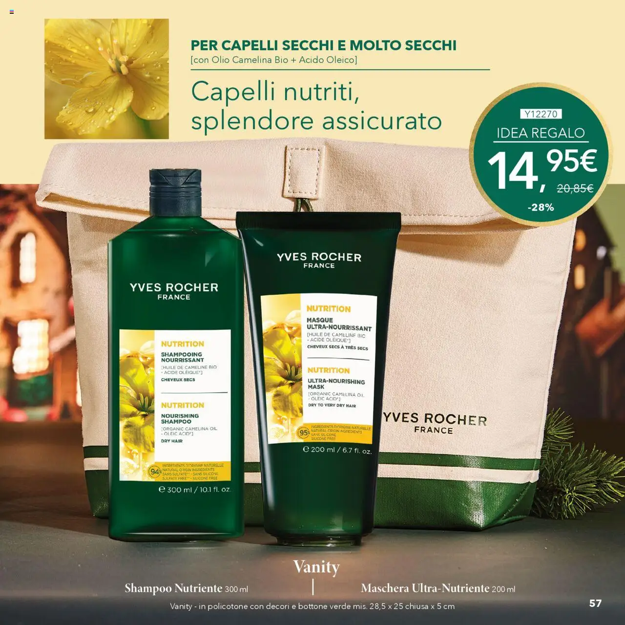 Volantino Yves Rocher del 17.10.2025 | Pagina: 57 | Prodotti: Shampoo, Maschera, Olio, Silicone