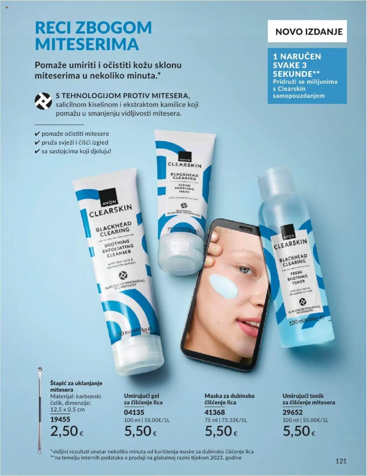 Avon katalog | vrijedi od 31.05.2025 | Stranica: 121 | Proizvodi: Gel za čišćenje lica, Maska, Toner