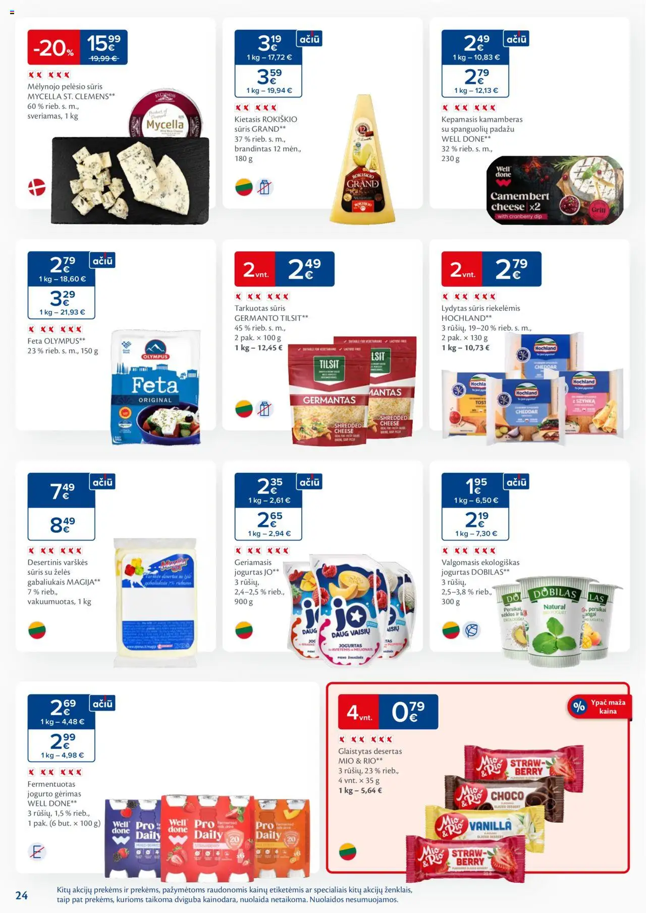 MAXIMA leidinys│galioja nuo 24.06.2025 | Puslapis: 24 | Prekių: Jogurtas, Sūris, Jogurto gėrimas, Lydytas sūris