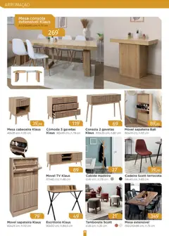 Pré-visualização E.Leclerc folheto Jardim Fafe válido de 23.03.2026 | Página: 26 | Produtos: Cómoda, Mesa, Cadeira, Cabide