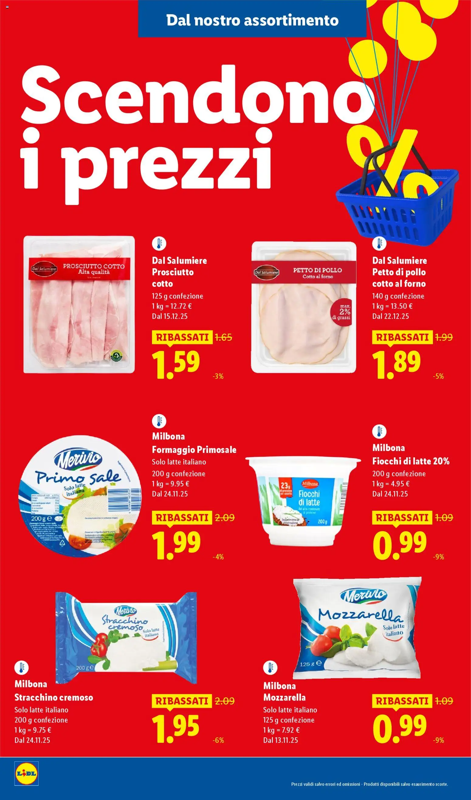 Volantino Lidl del 08.01.2026 | Pagina: 4 | Prodotti: Fiocchi, Sale, Mozzarella, Latte