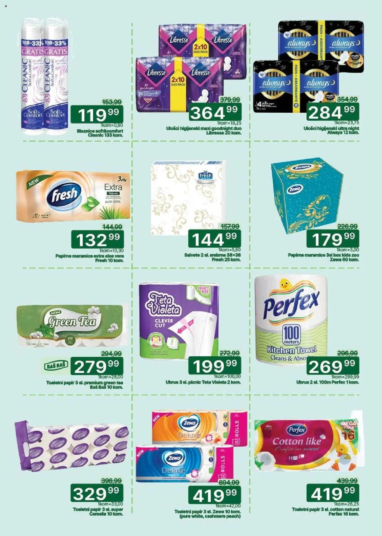 Univerexport katalog - važi od 02.03.2026 | Strana: 30 | Proizvode: Salvete, Ubrus