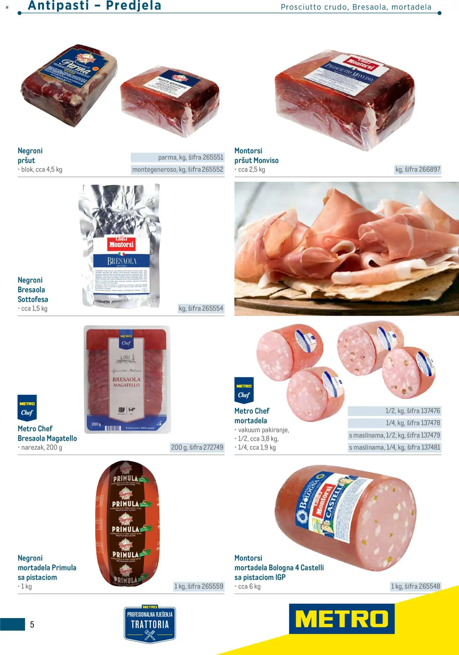 Metro katalog | vrijedi od 05.03.2026 | Stranica: 5 | Proizvodi: Pršut, Mortadela