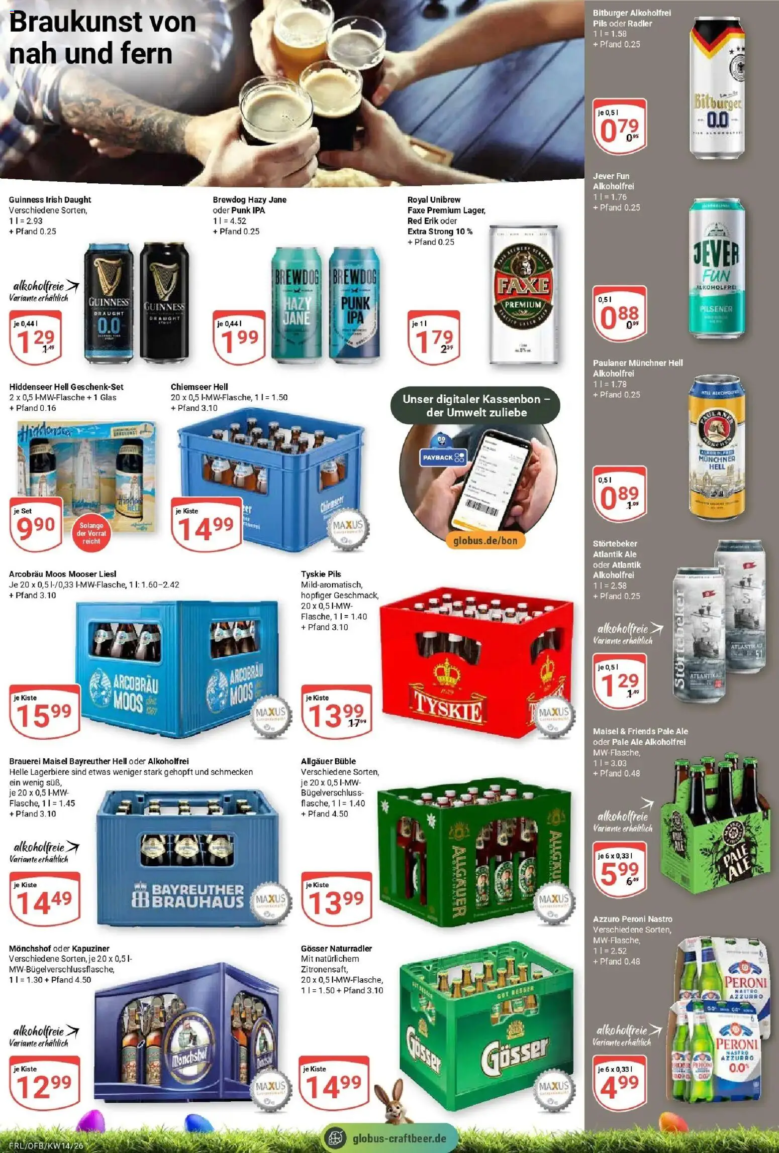 Globus prospekt Freilassing	 – gültig ab 30.03.2026 | Seite: 23 | Produkte: Bitburger, Monchshof, Radler, Jever
