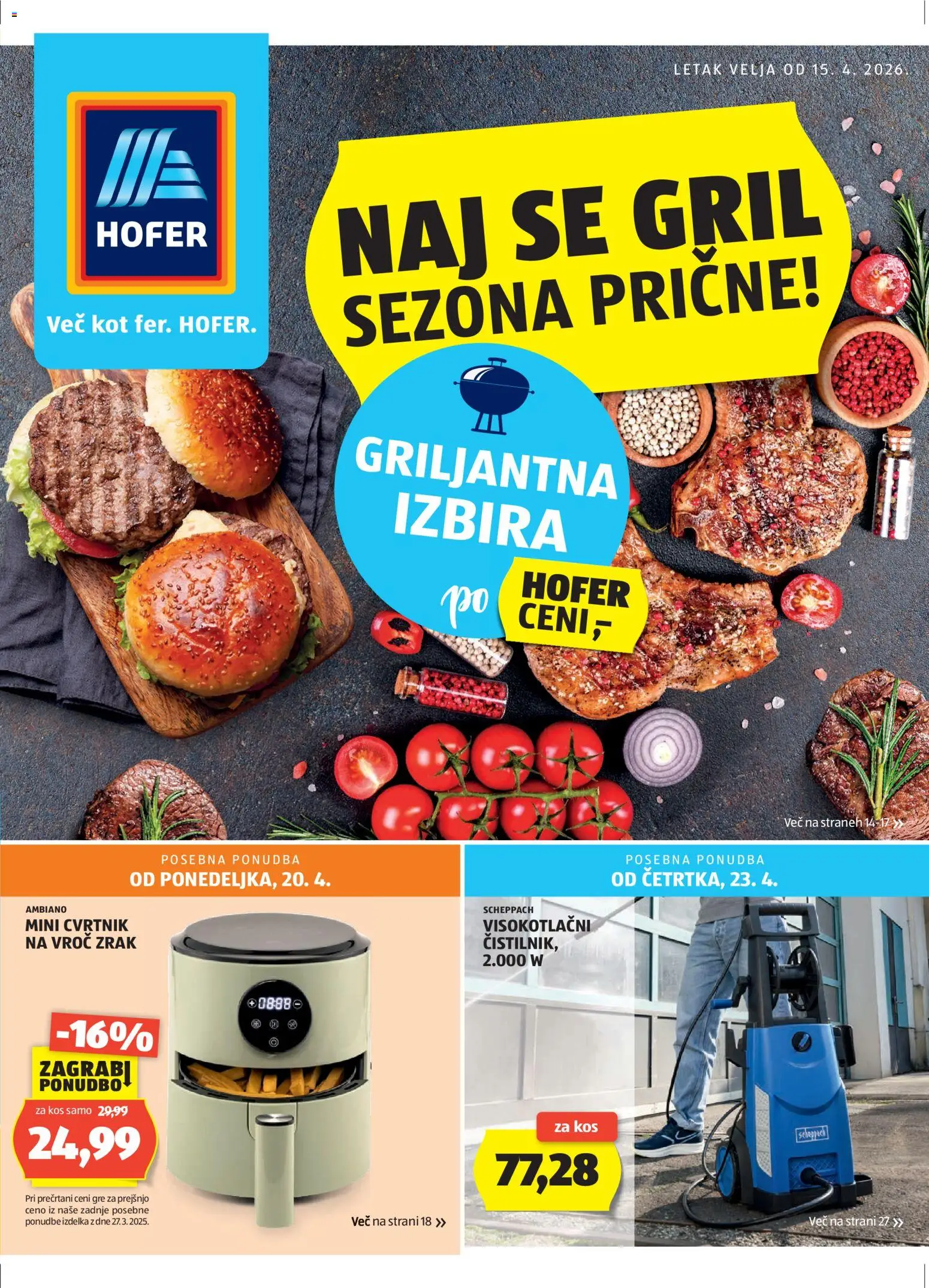 Hofer SI katalog | vrijedi od 15.04.2026 | Stranica: 1